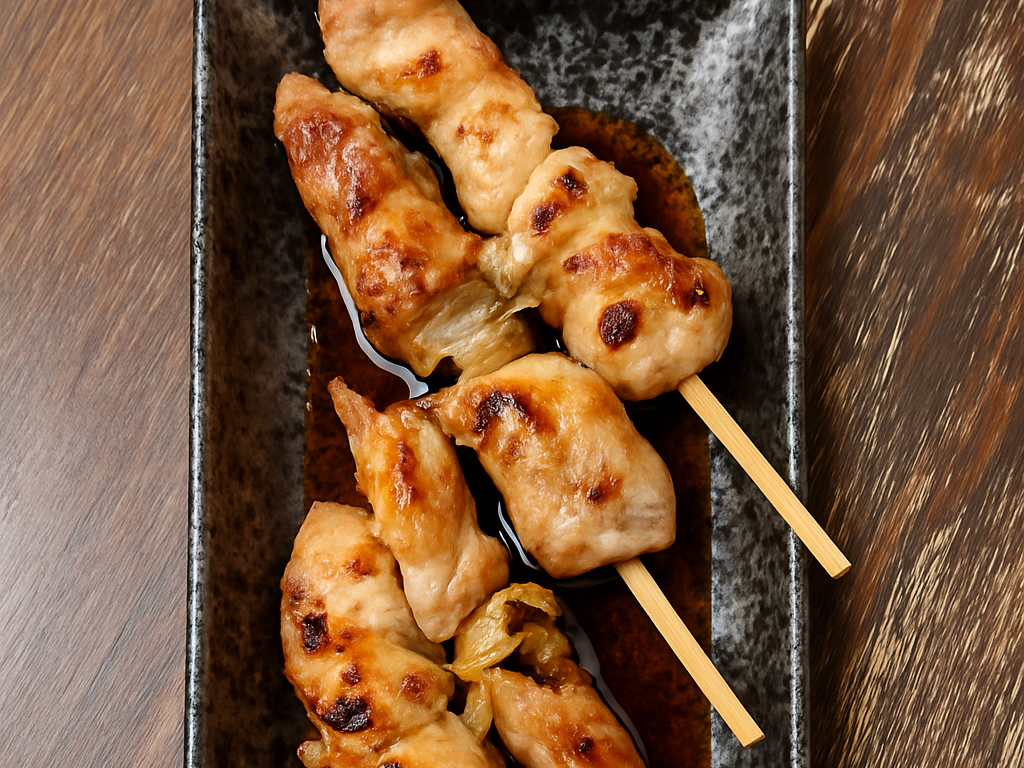 Yakitori Grilled Chicken Skewers w/ Onion