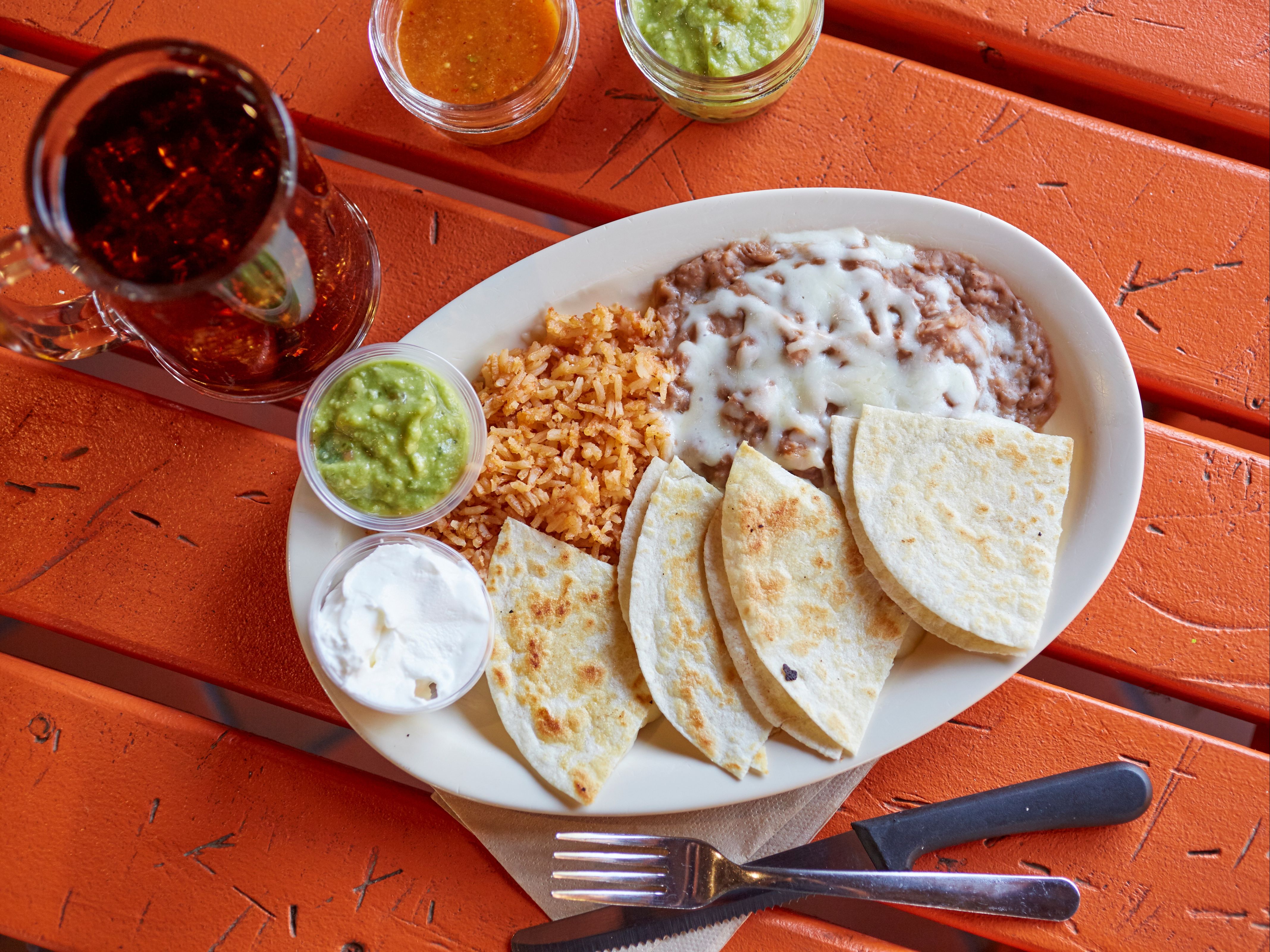 Jr. Cheese Quesadilla Plate (cheese ONLY)