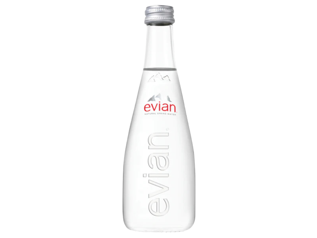 Evian Water.