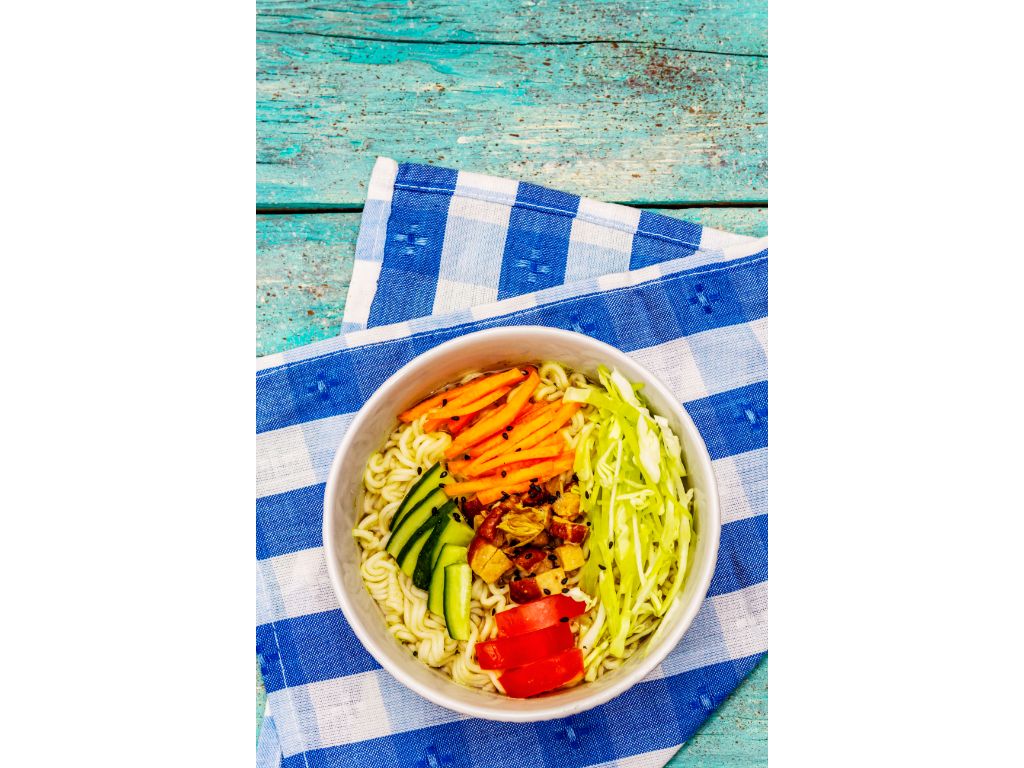 43. Bún Chay / Vegetarian Rice Noodle-Strips of Tofu.