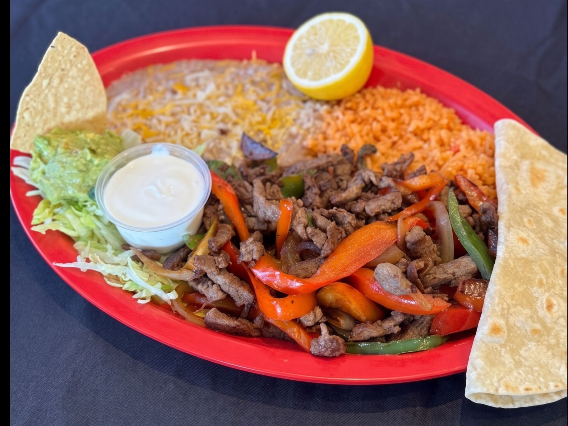 #10 Fajitas Plate.