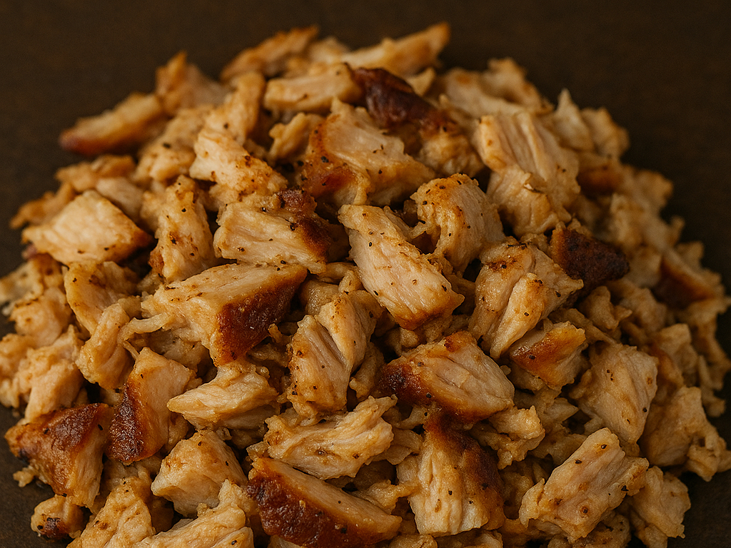 Chopped Chicken Half Pound.