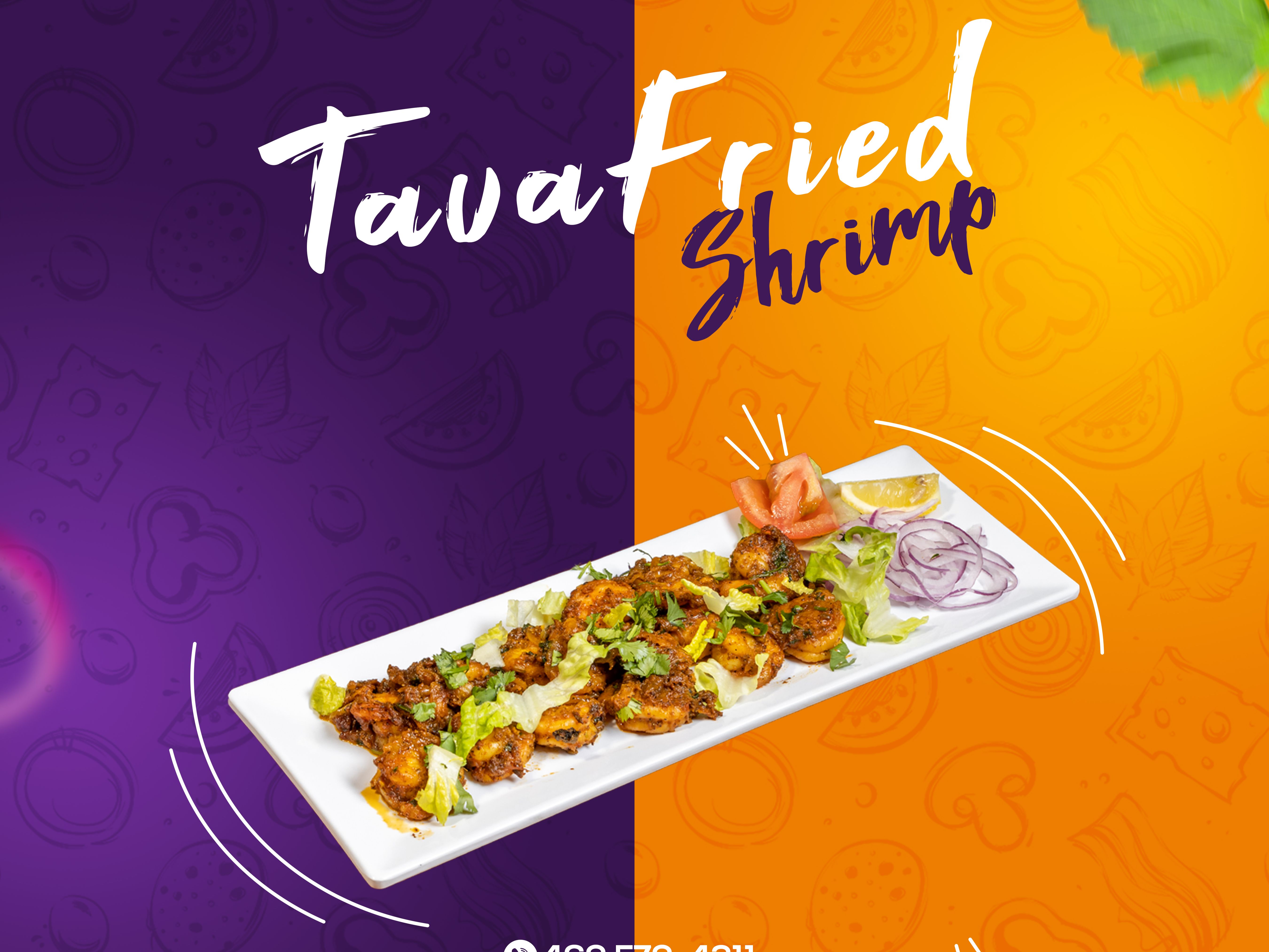 Tava Fried Shrimp.
