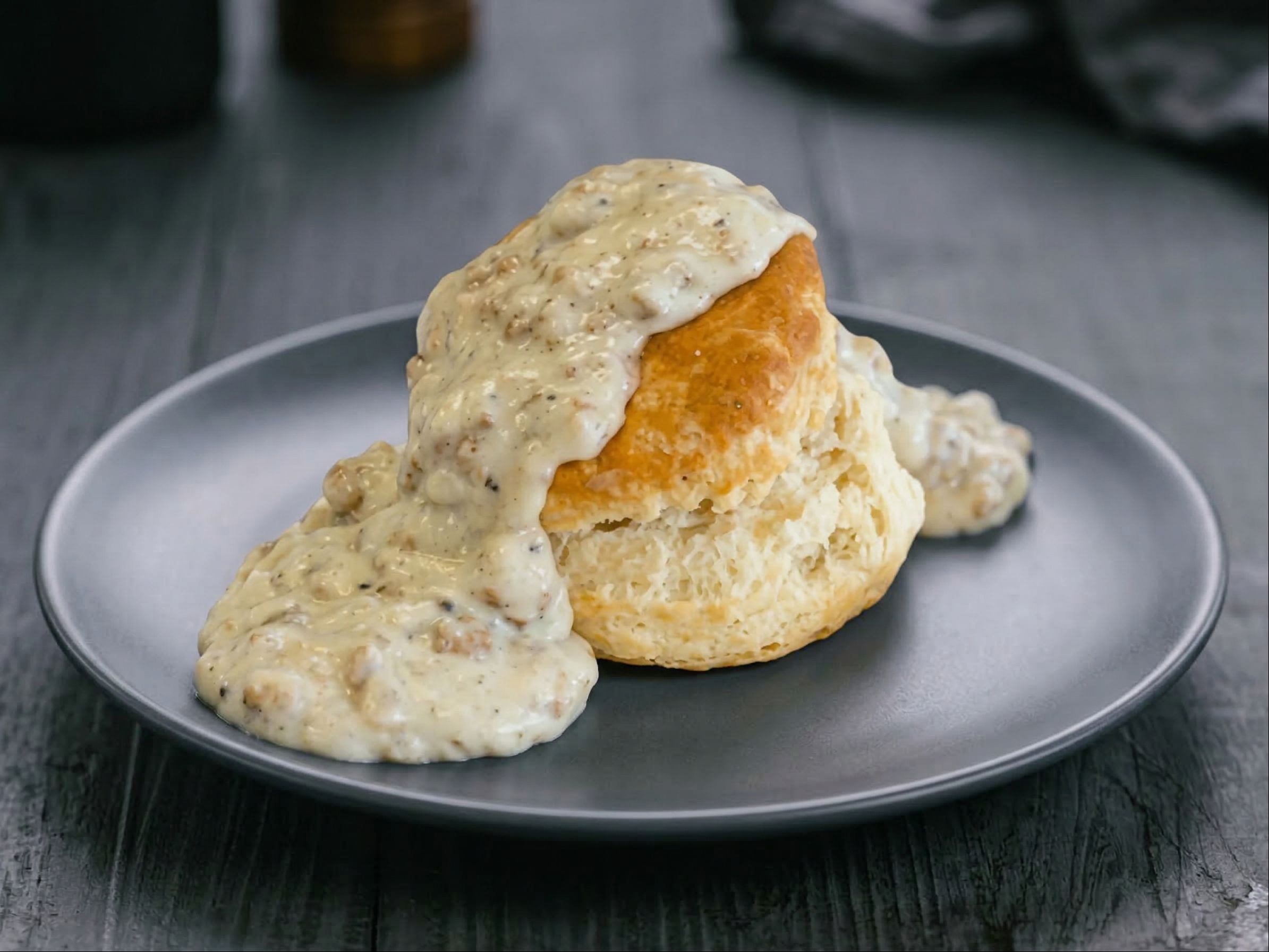 Single Biscuit and Gravy