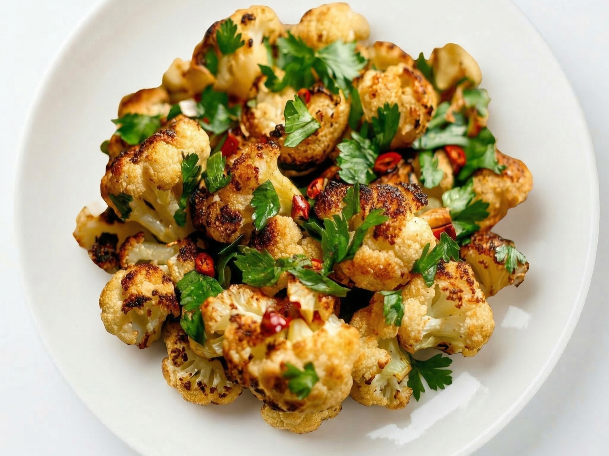 Roasted Cauliflower.