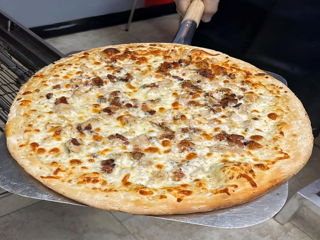 Bacon Chicken Pizza.