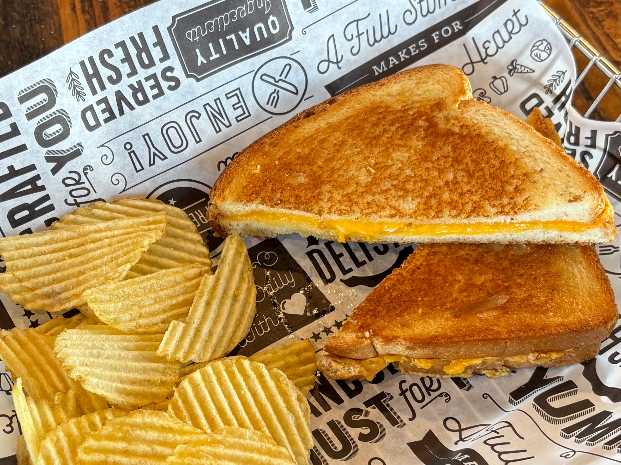 Kids Grilled Cheese Sandwich.