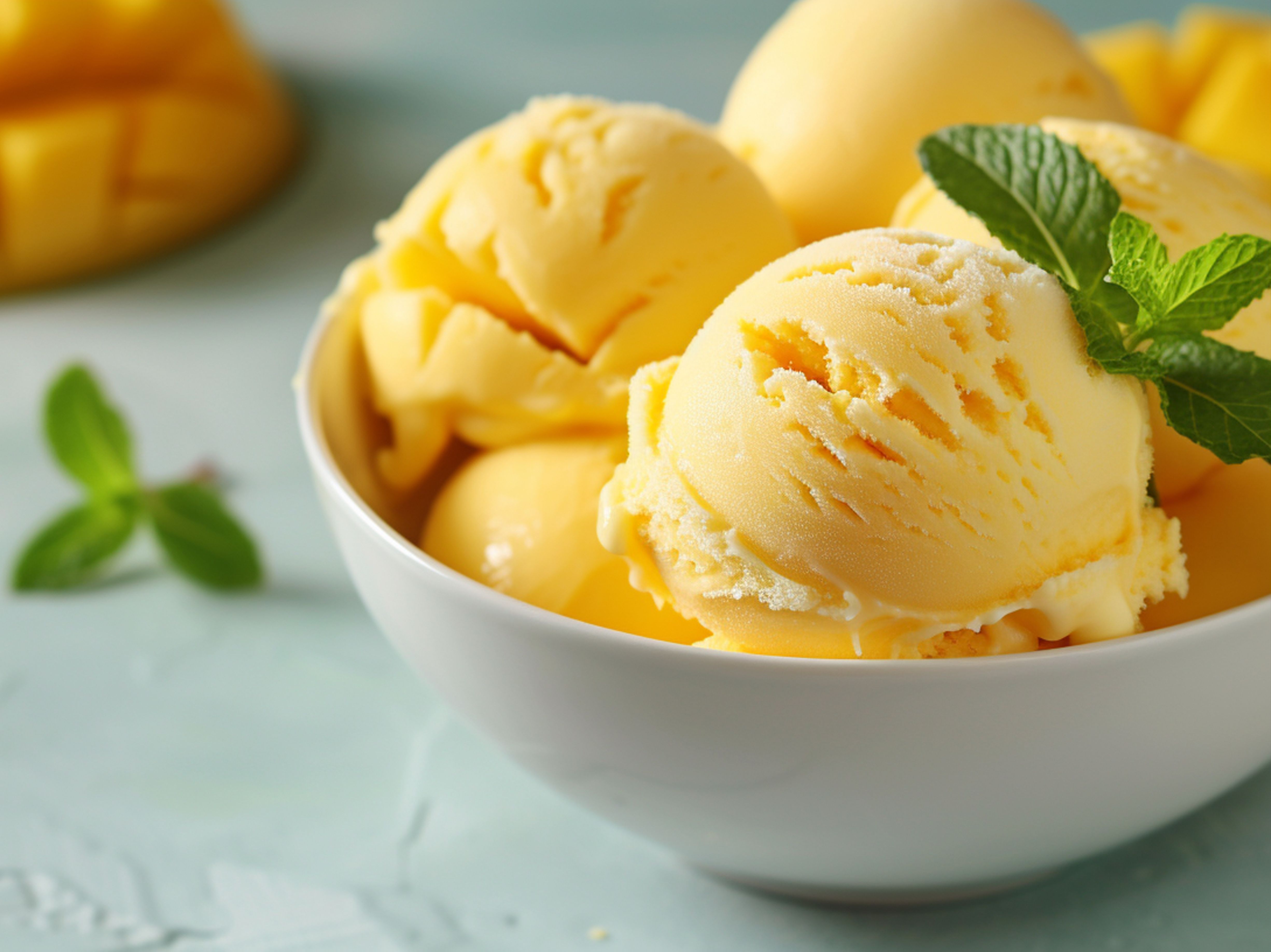 Mango Ice Cream.