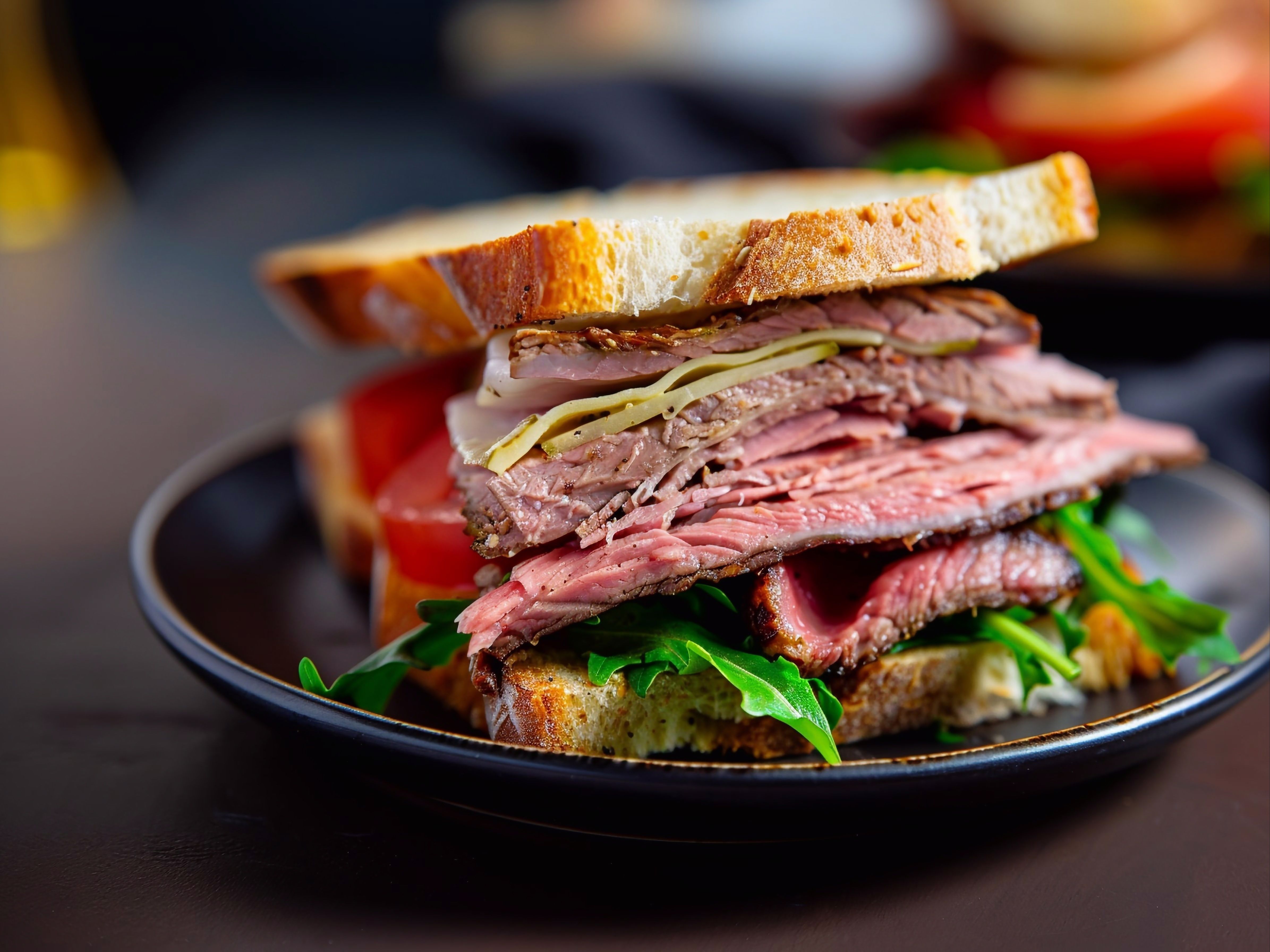 Spicy Roast Beef Panini.