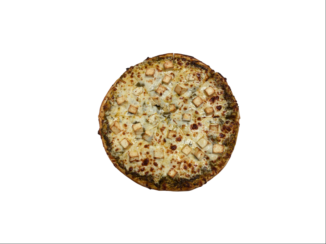 1.Saag Paneer Pizza.