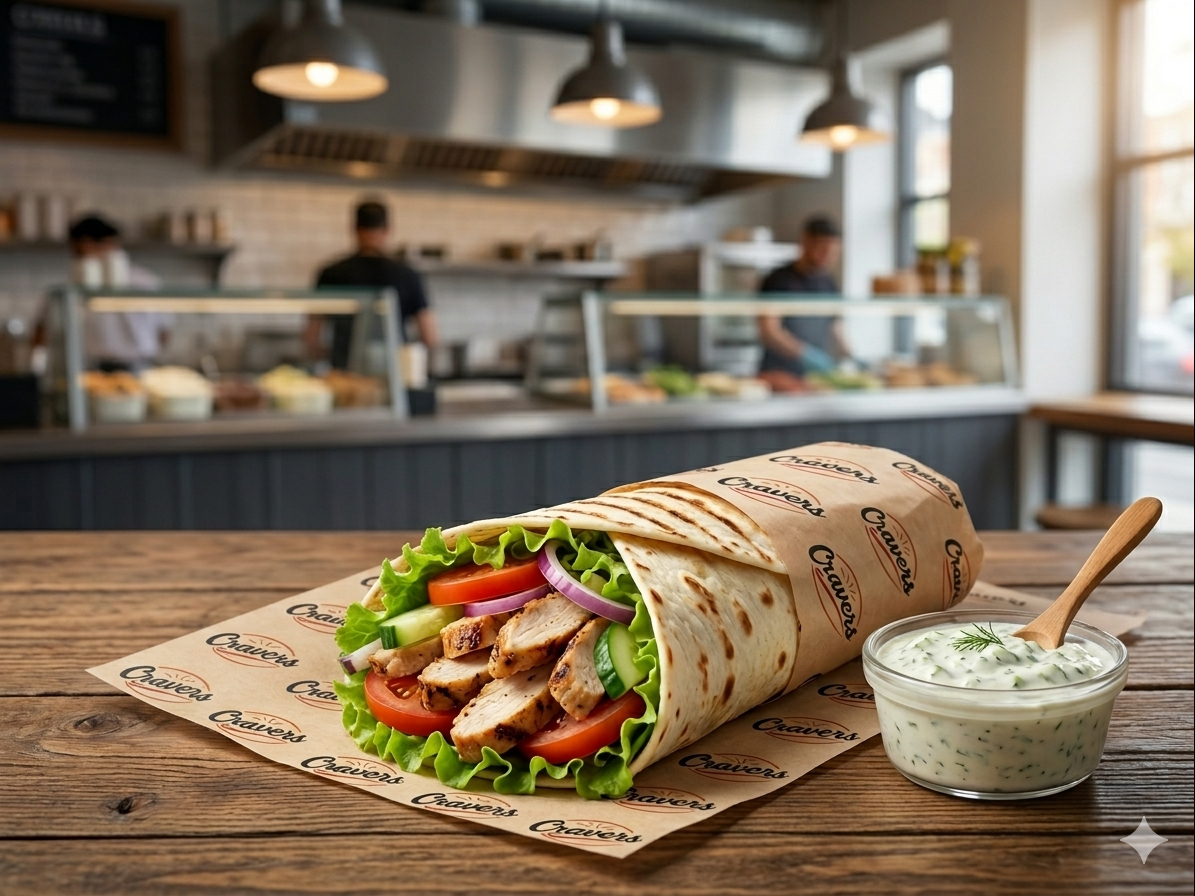 Chicken Gyro Wrap.