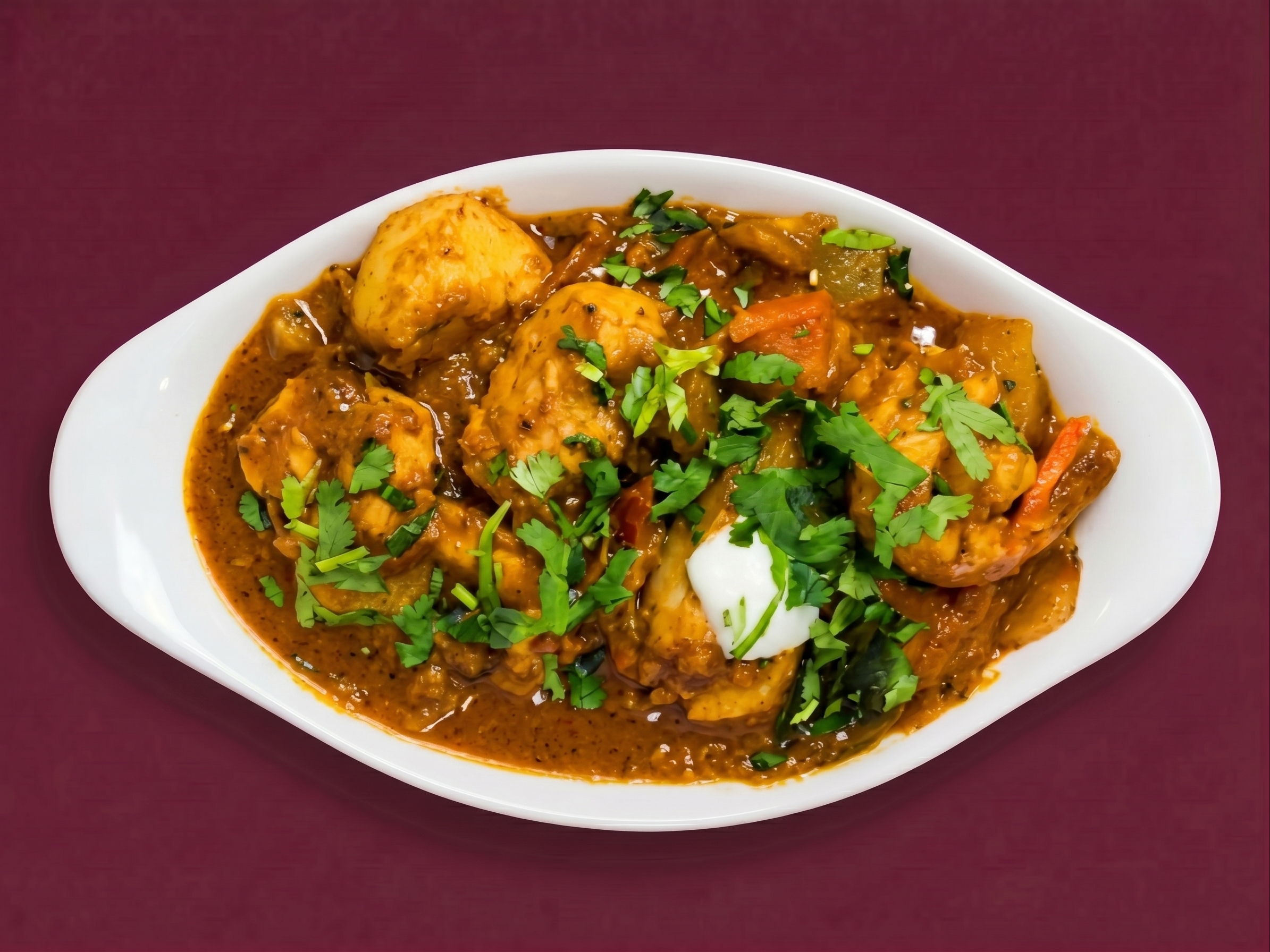 45. King Prawn Karahi.