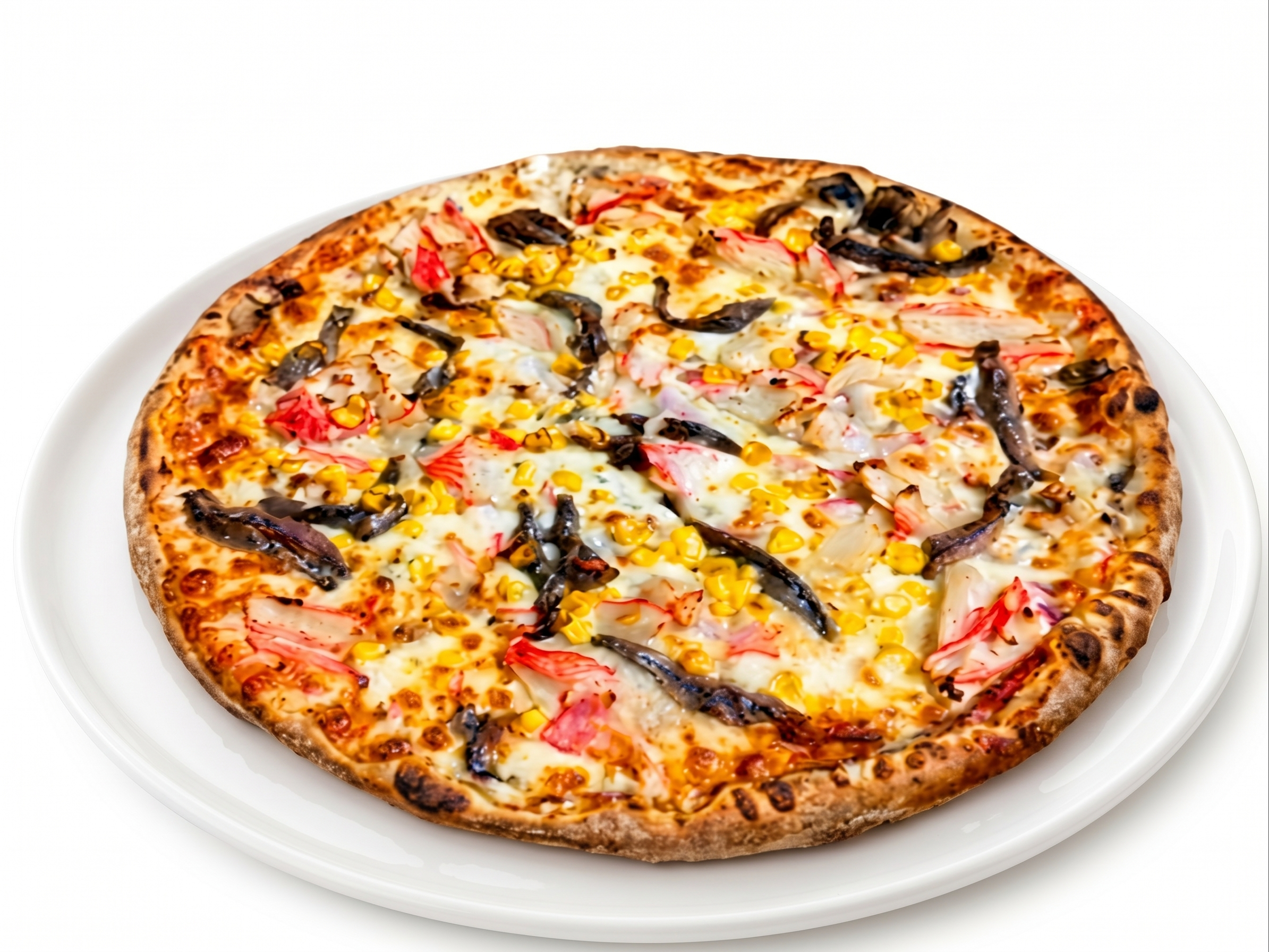 Shrimp Scampi Pizza.