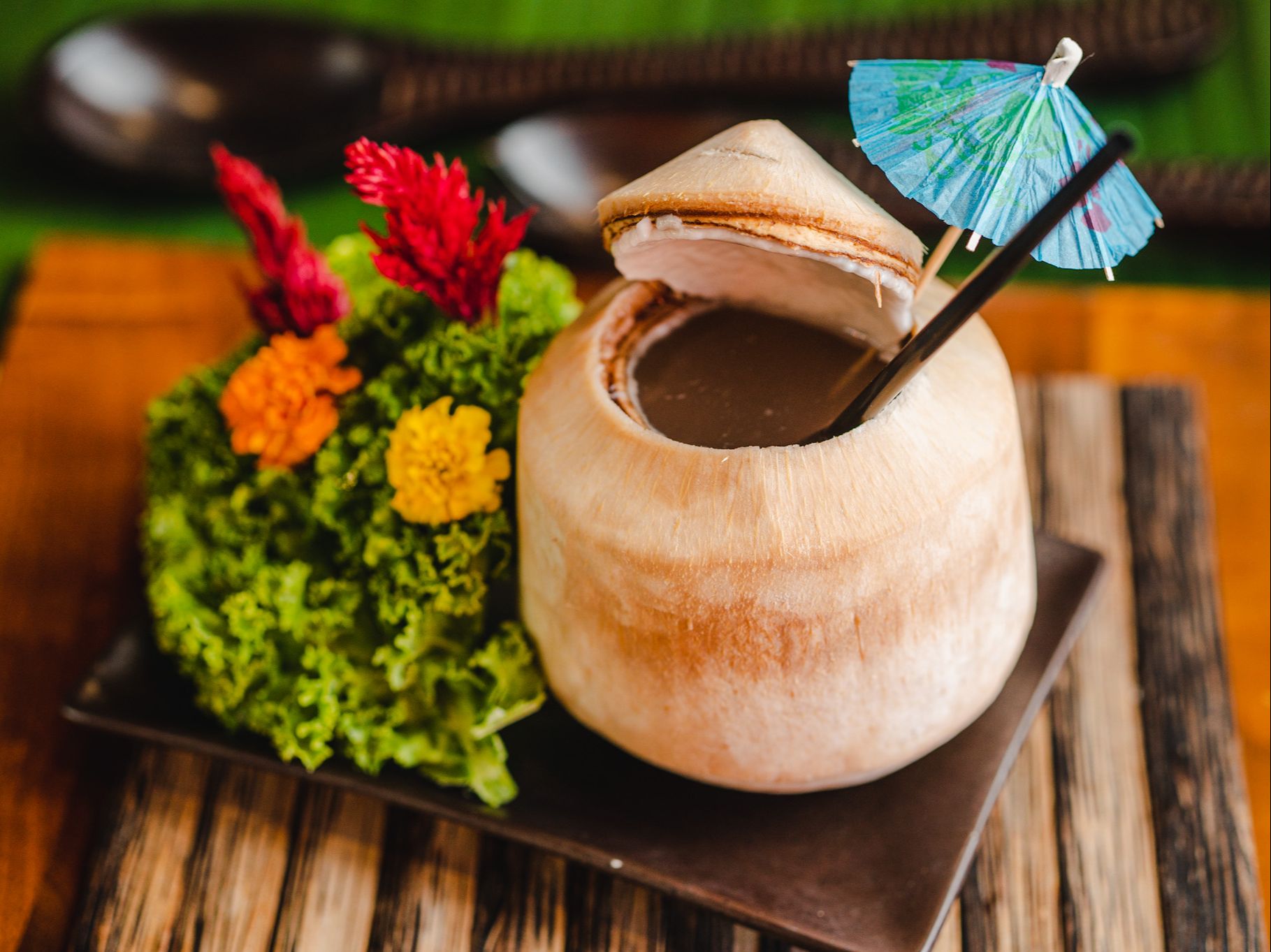 Fresh Young Coconut.