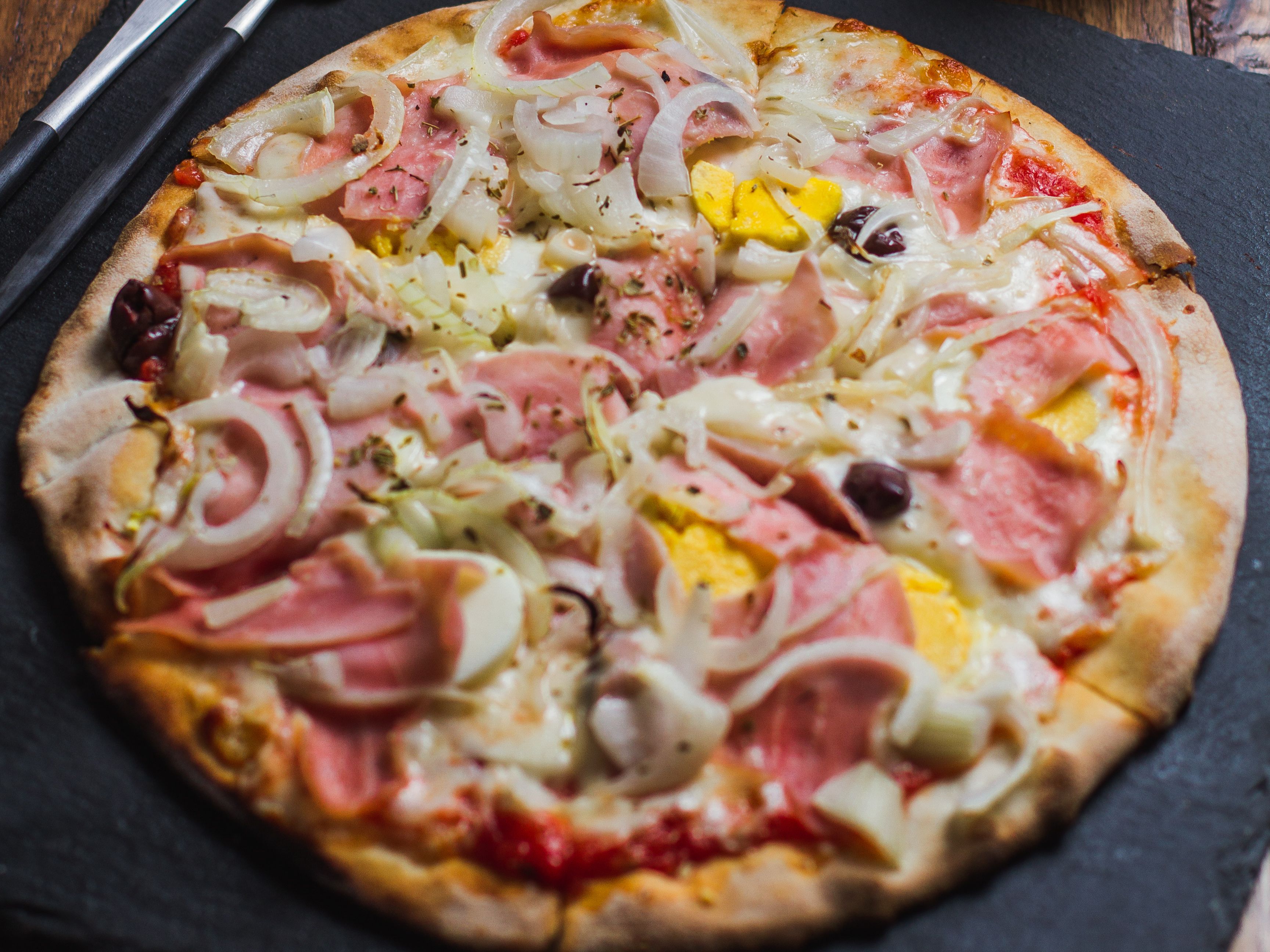 12" Portuguesa Pizza.