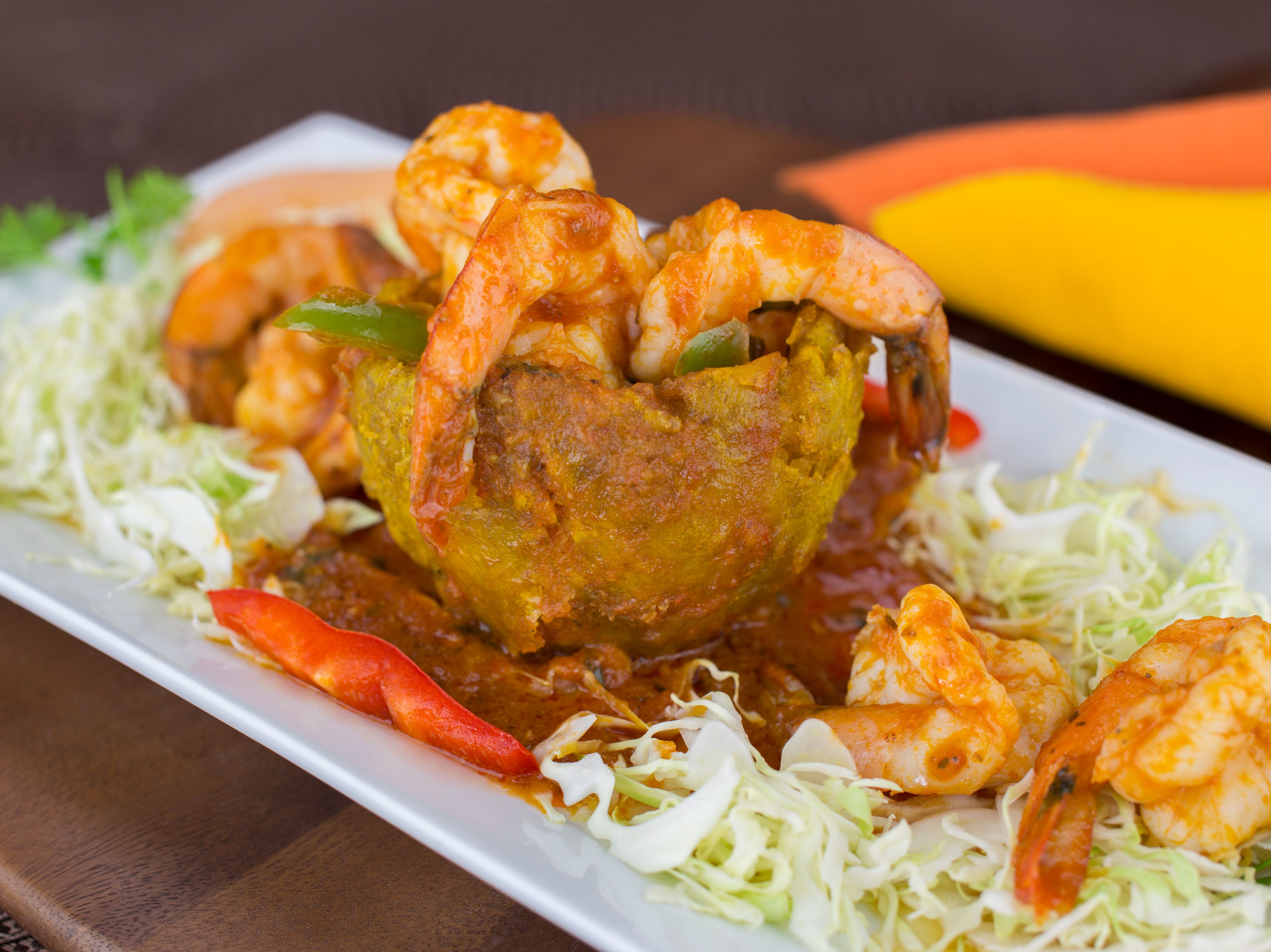 Toston Balsero con Camarones.