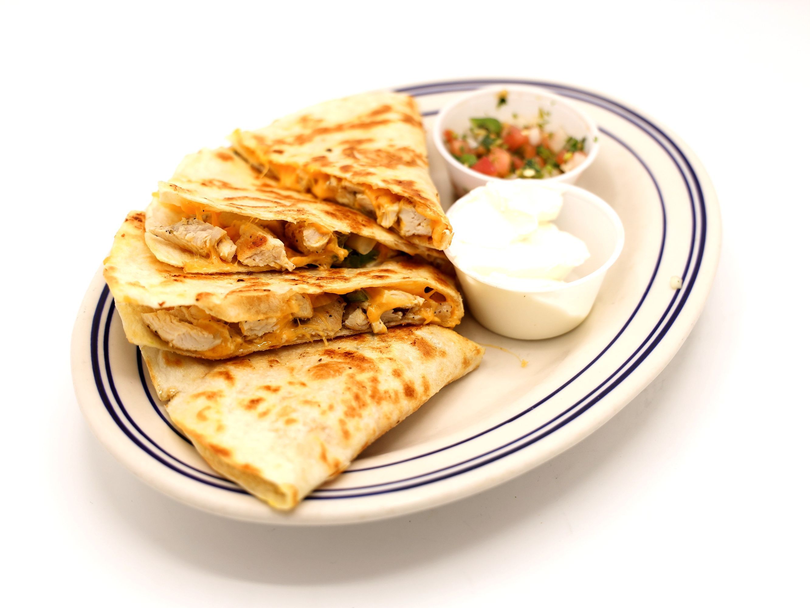 Chicken Quesadillas.