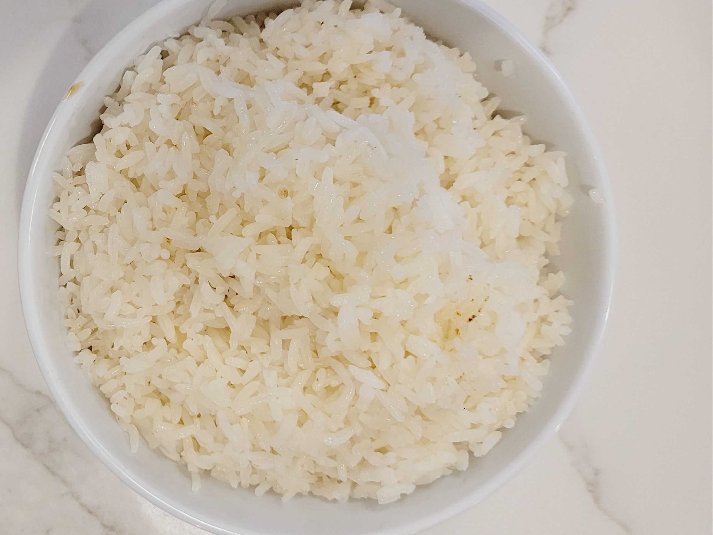 WHITE RICE.