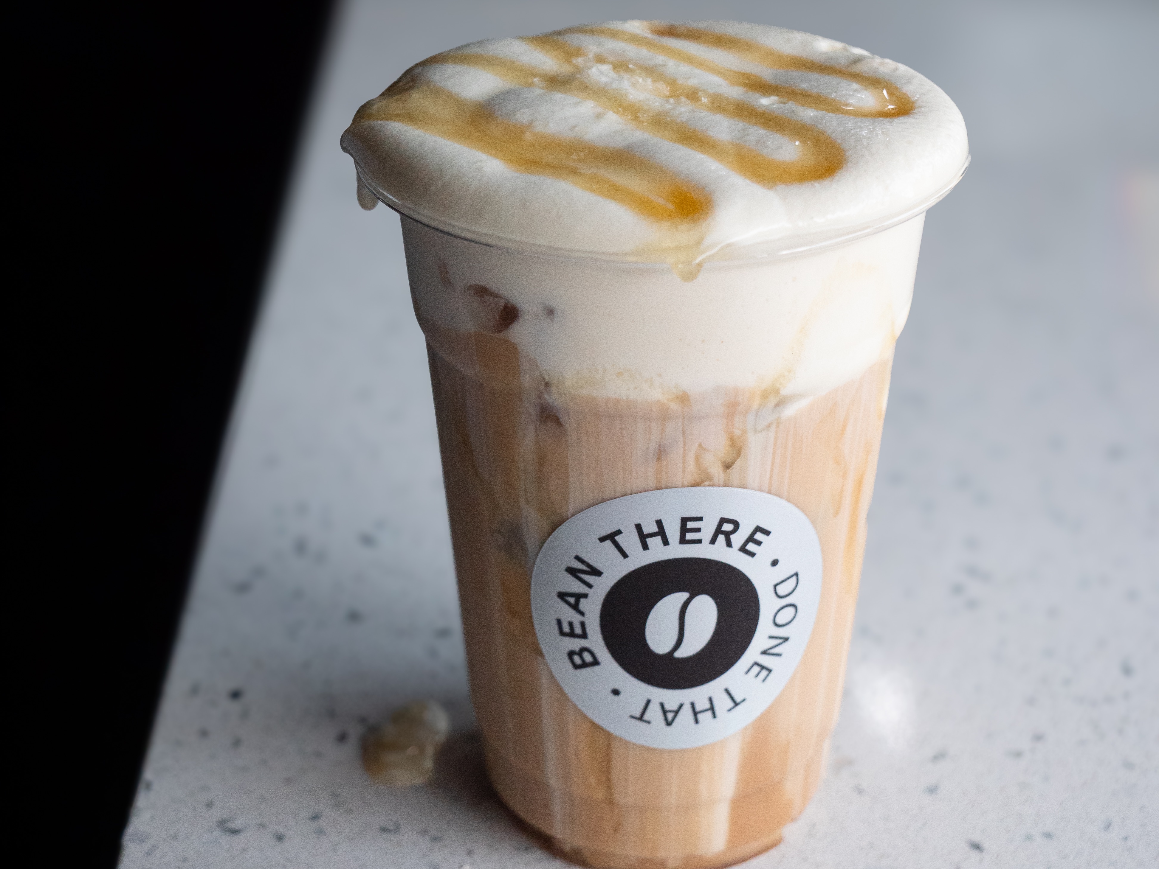 Iced Salted Honey Lavender Latte.