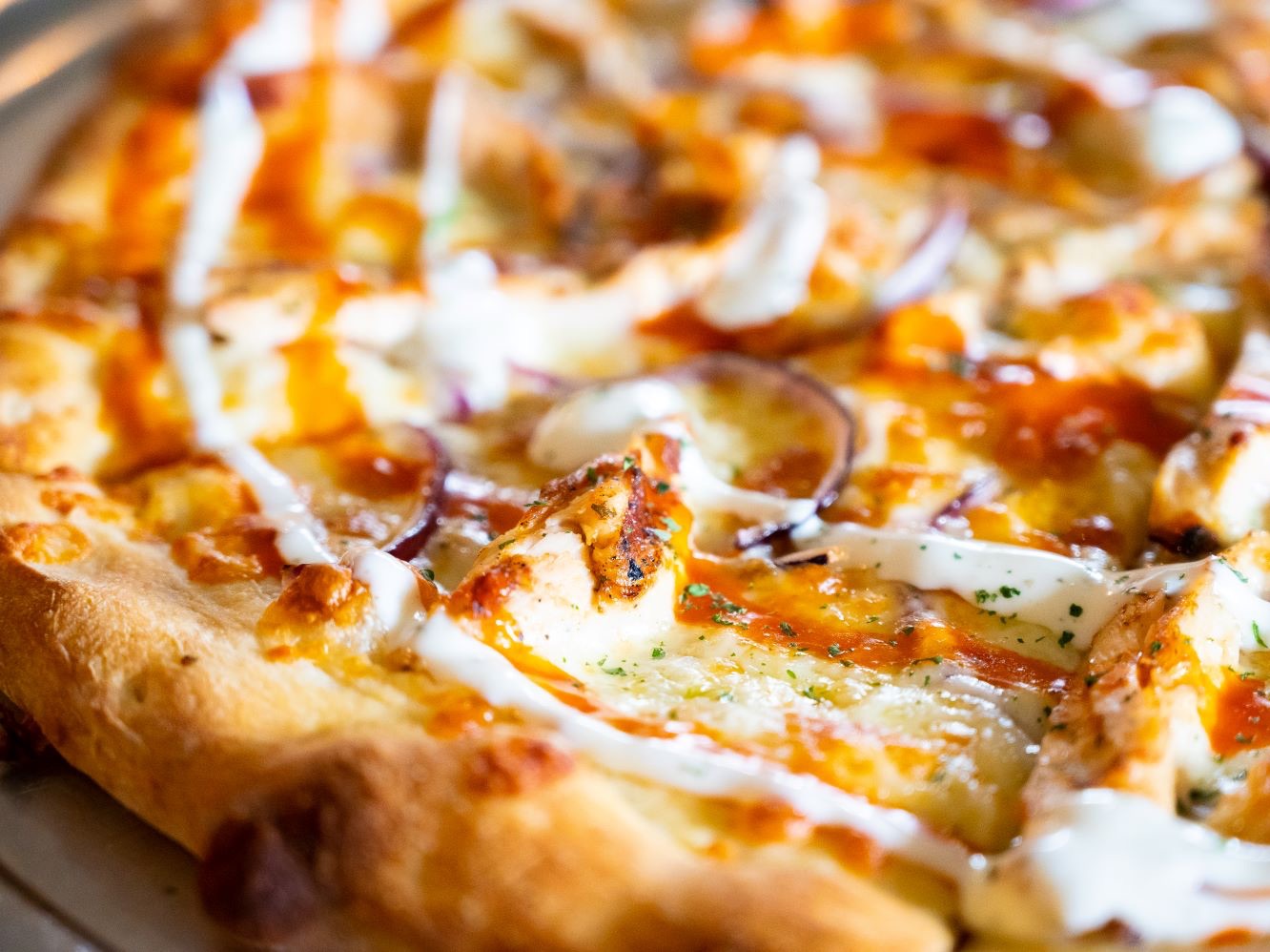 12" NY Buffalo Chicken Pizza.