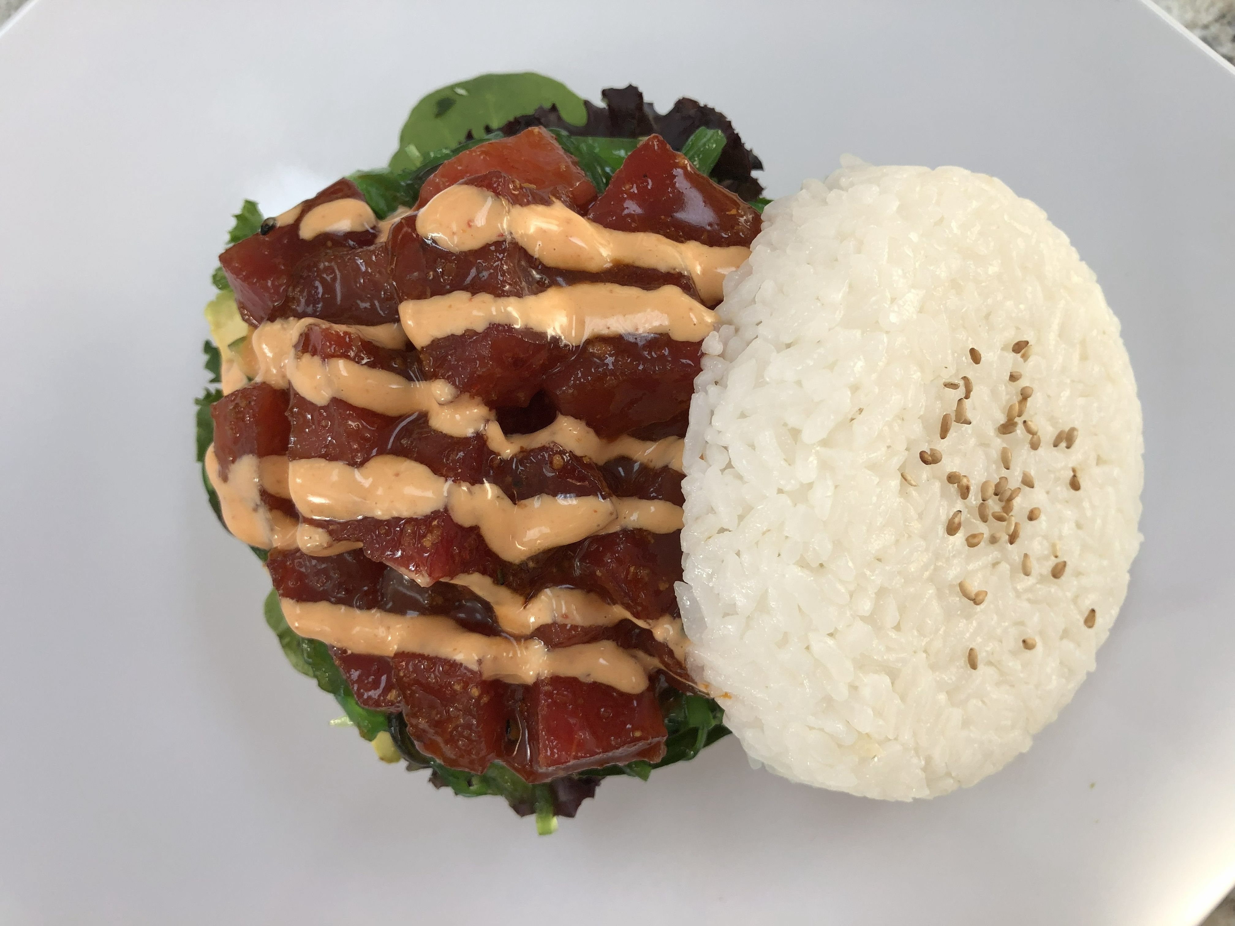 Ahi Burger.
