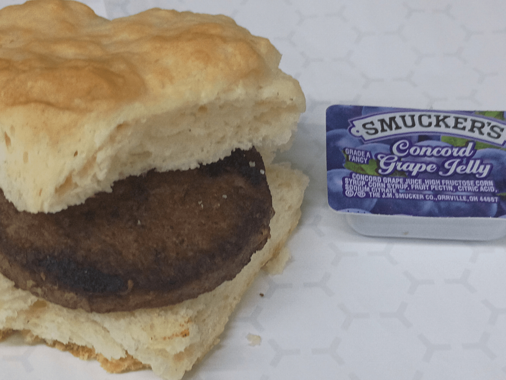 Sausage biscuit.