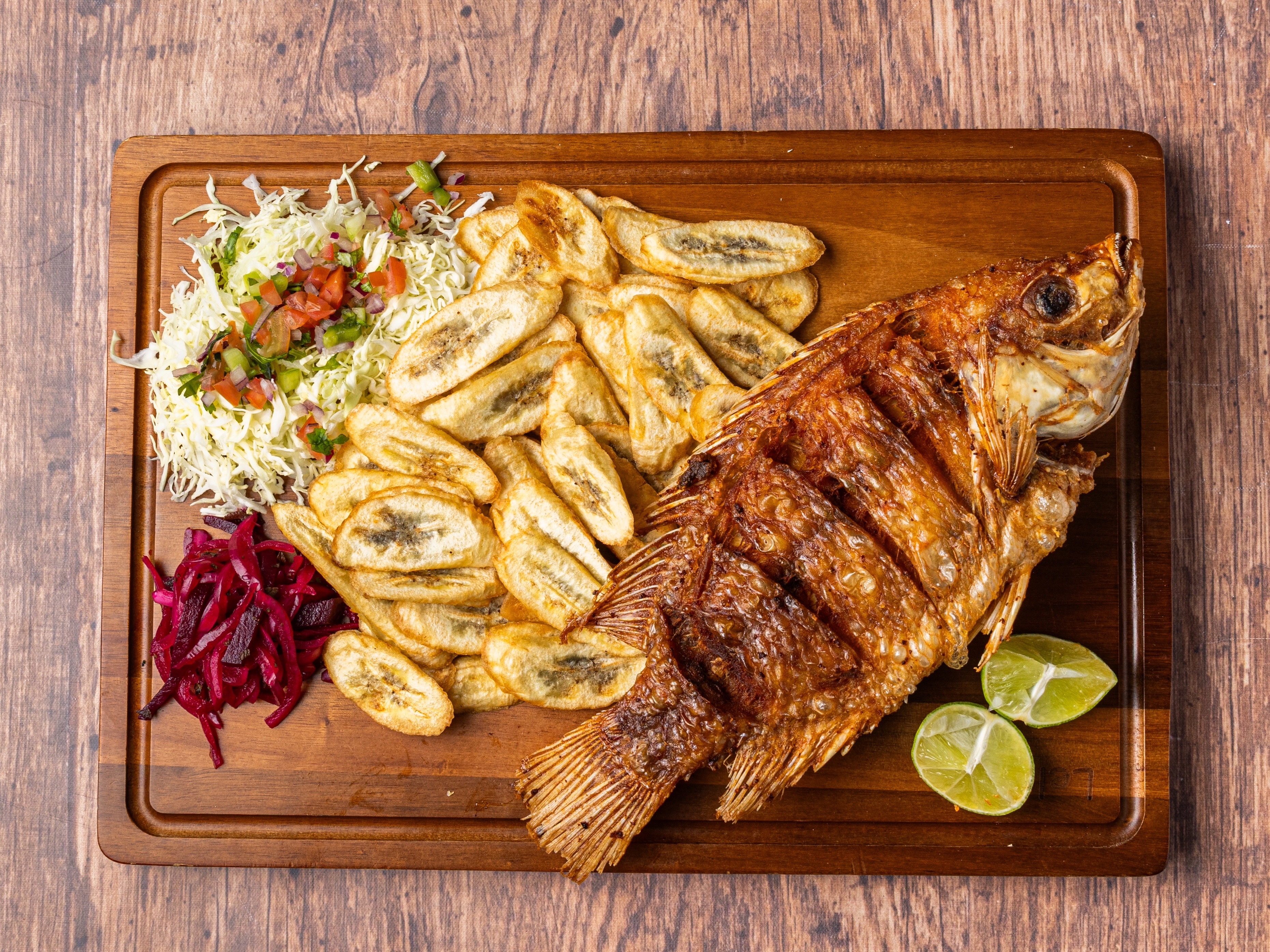 Whole Tilapia Fried Fish.