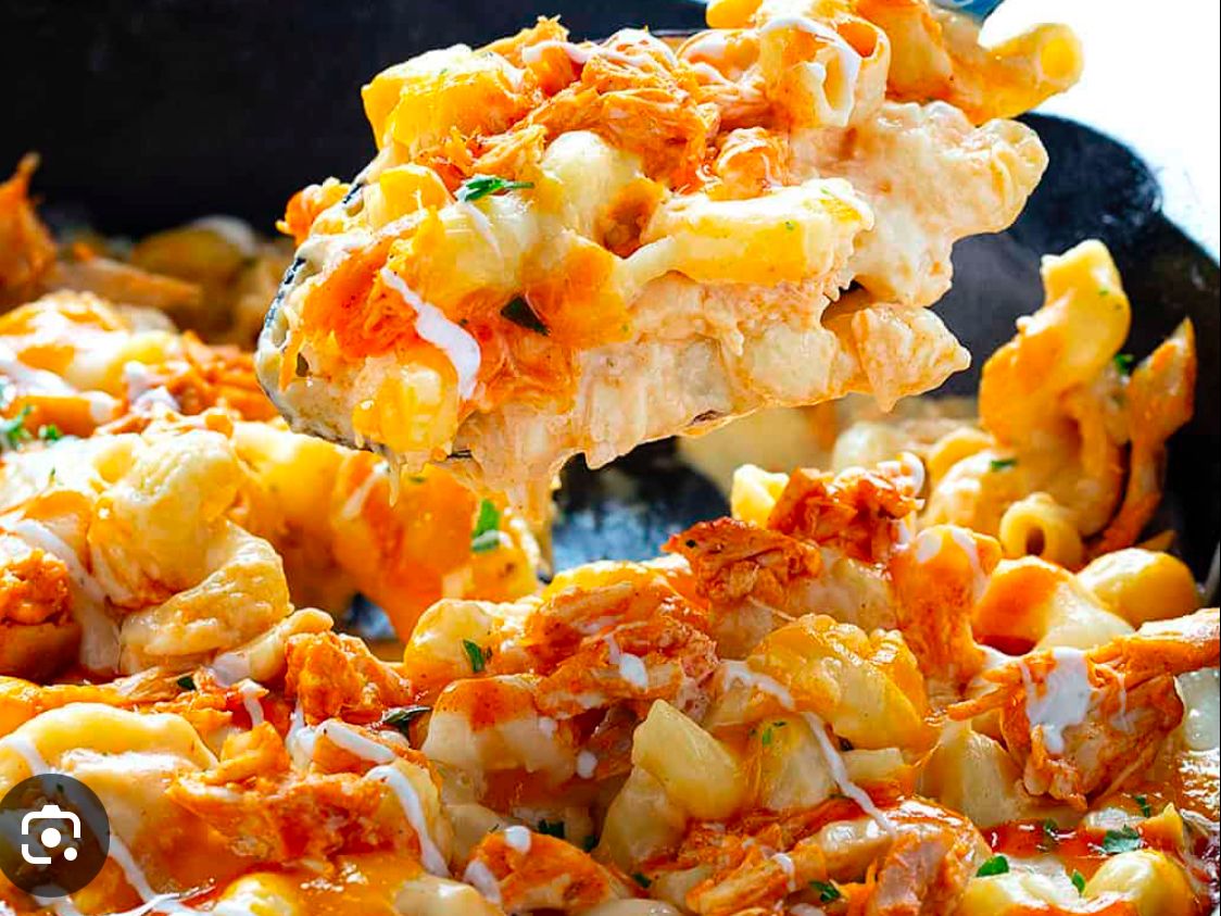 Buffalo Chicken Mac & Cheese.