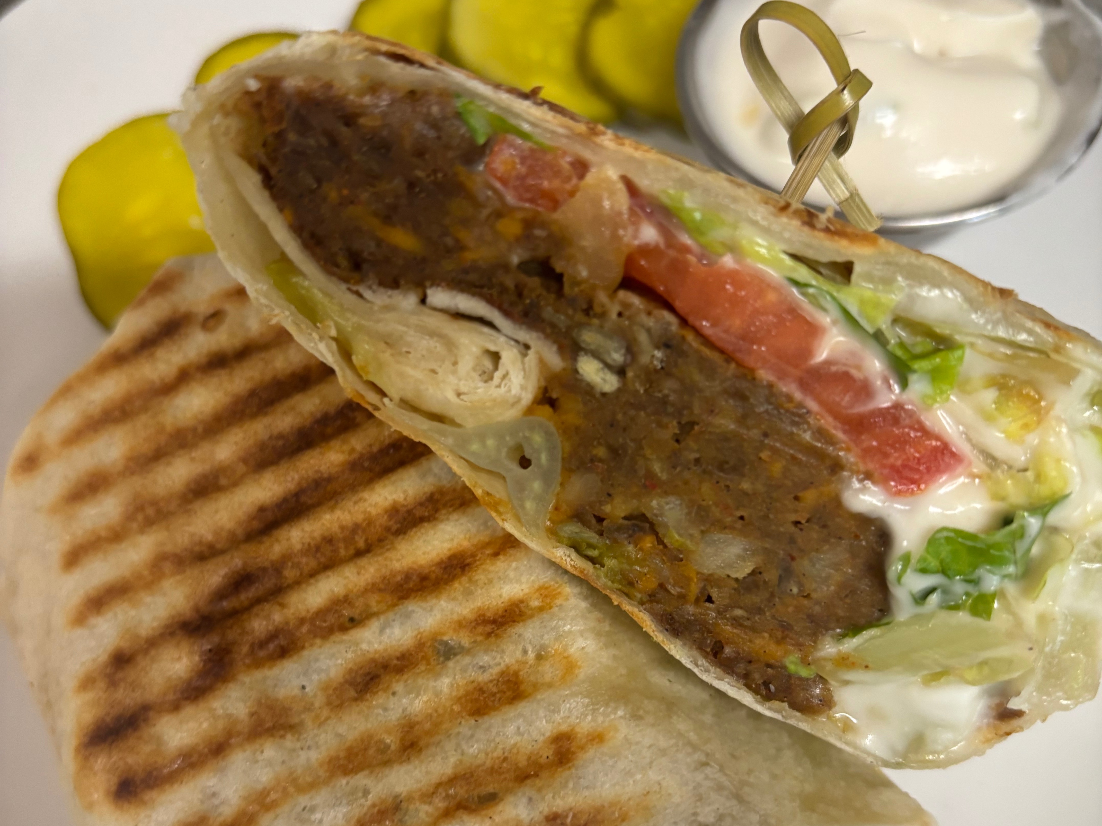 Ethiopian Lentil Wrap (V).