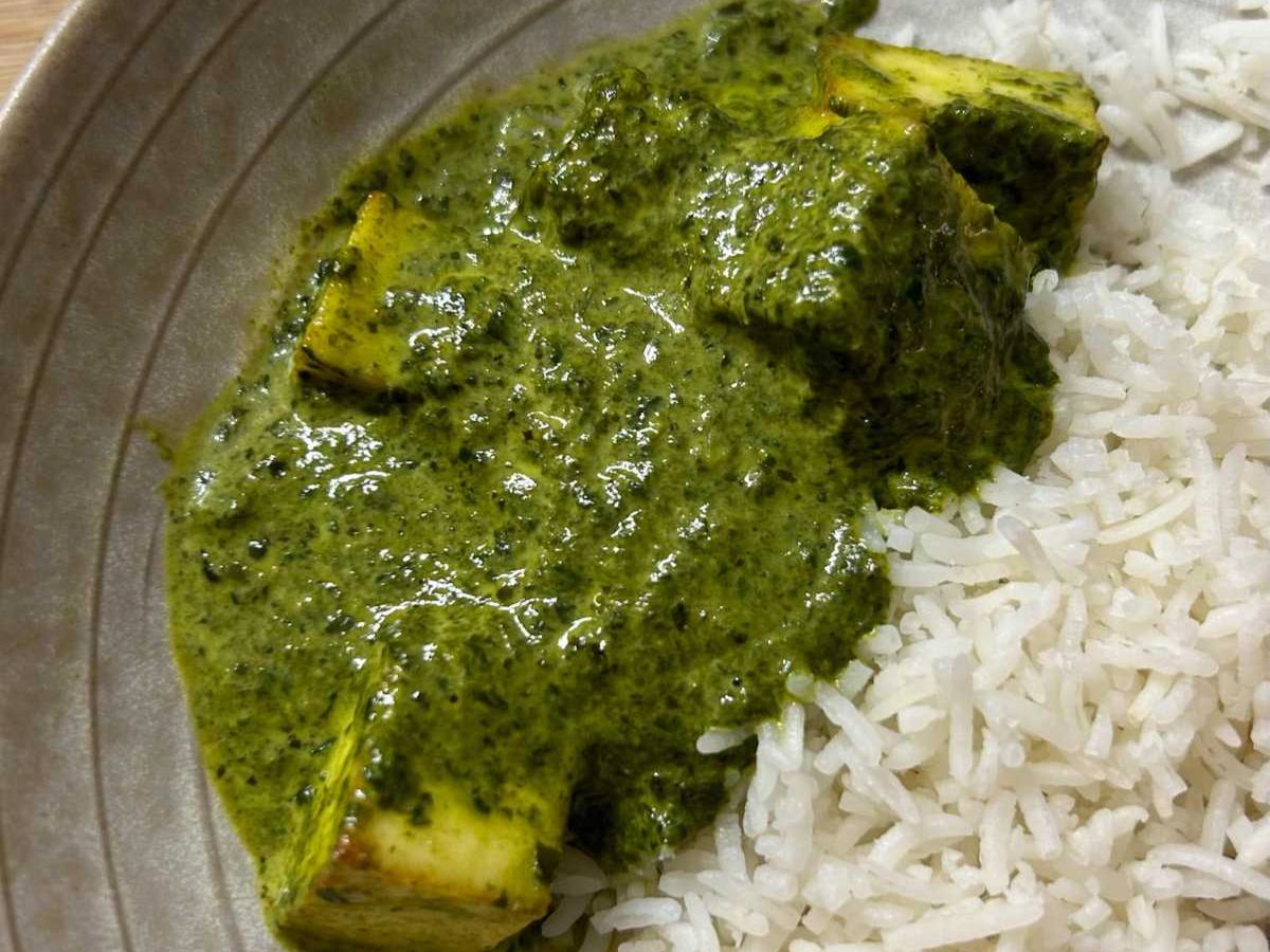 Saag Paneer.
