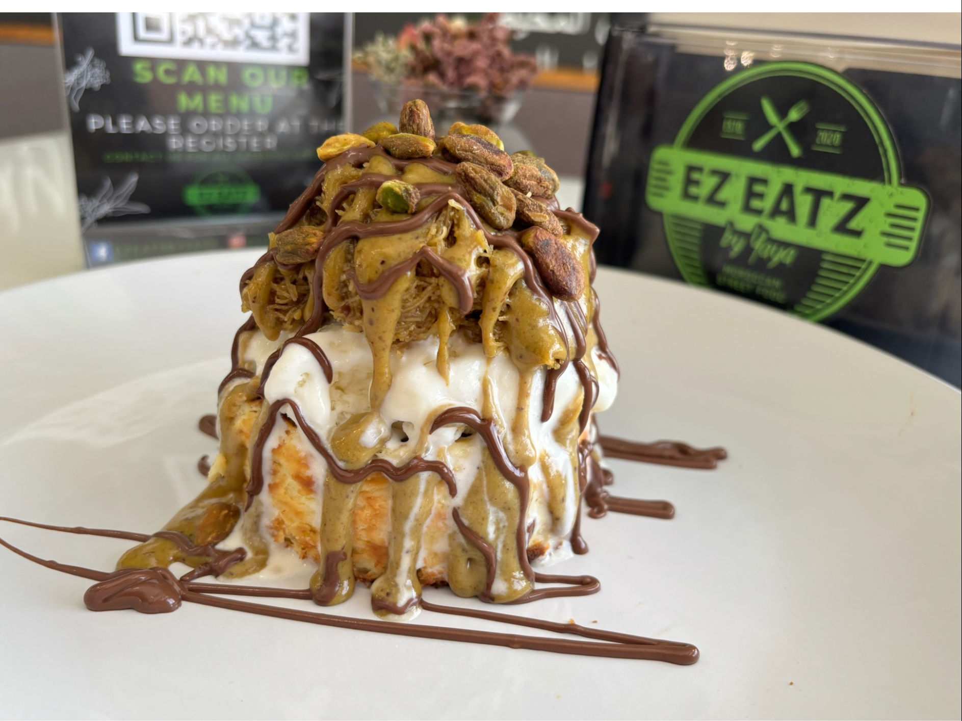 Dubai Chocolate Cheese Cake.