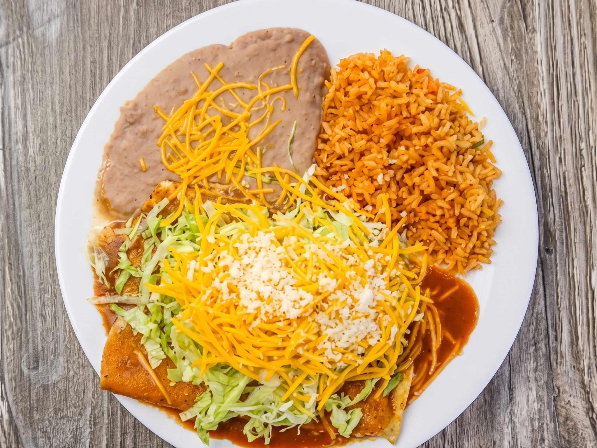 2 CHEESE ENCHILADAS