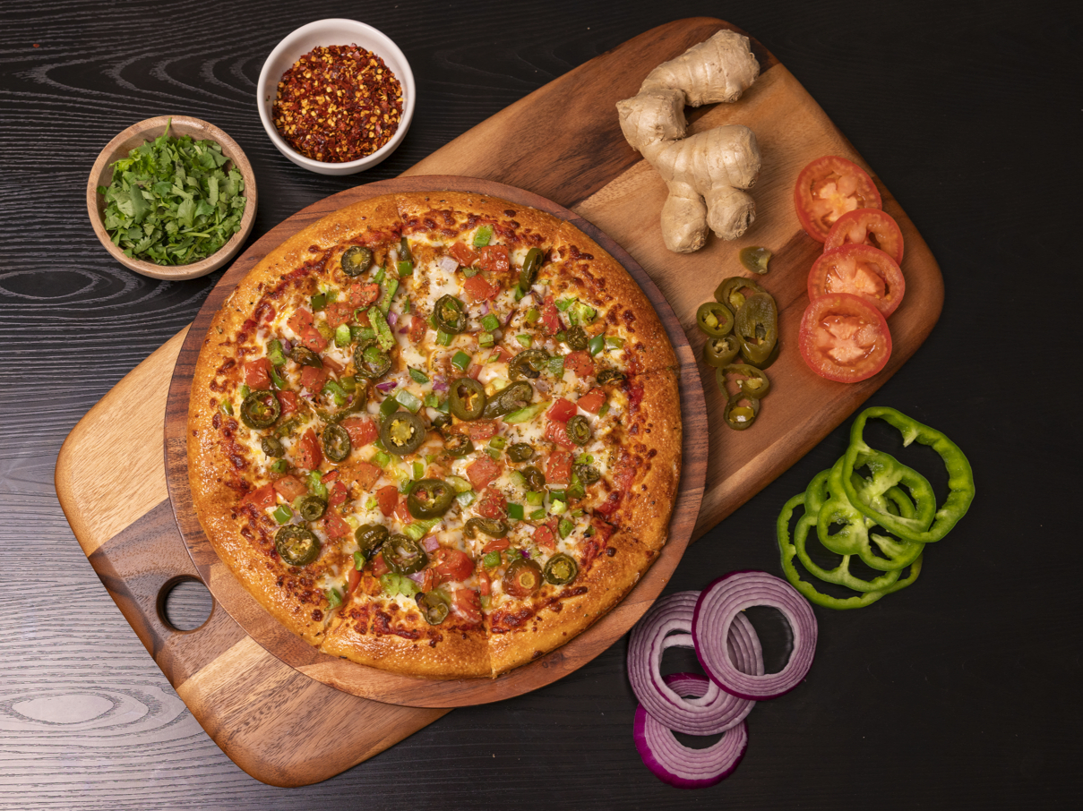 Karahi Paneer Pizza.