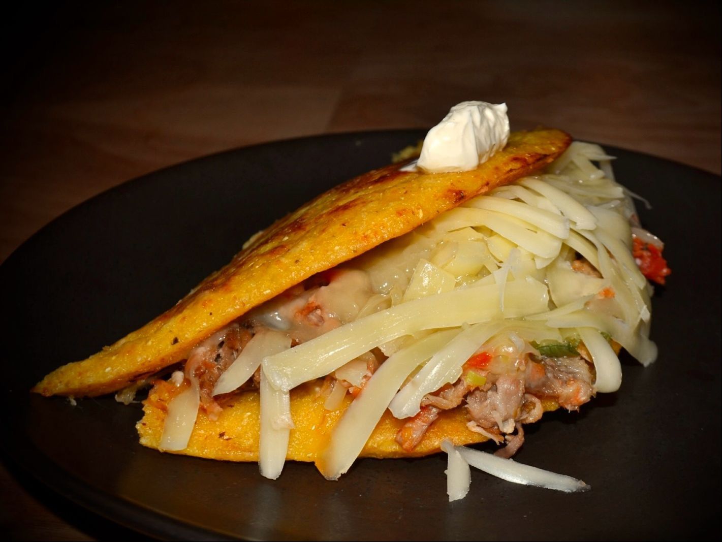 Pork Cachapa / Cachapa de Pernil.