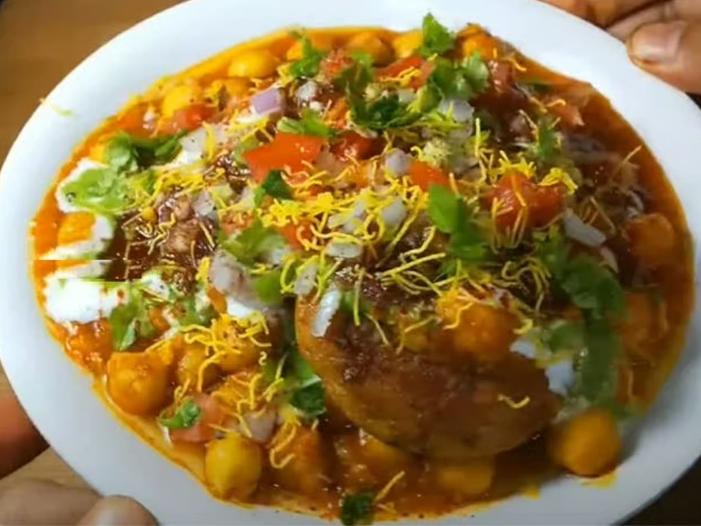 8. Aloo Tikki Chaat.