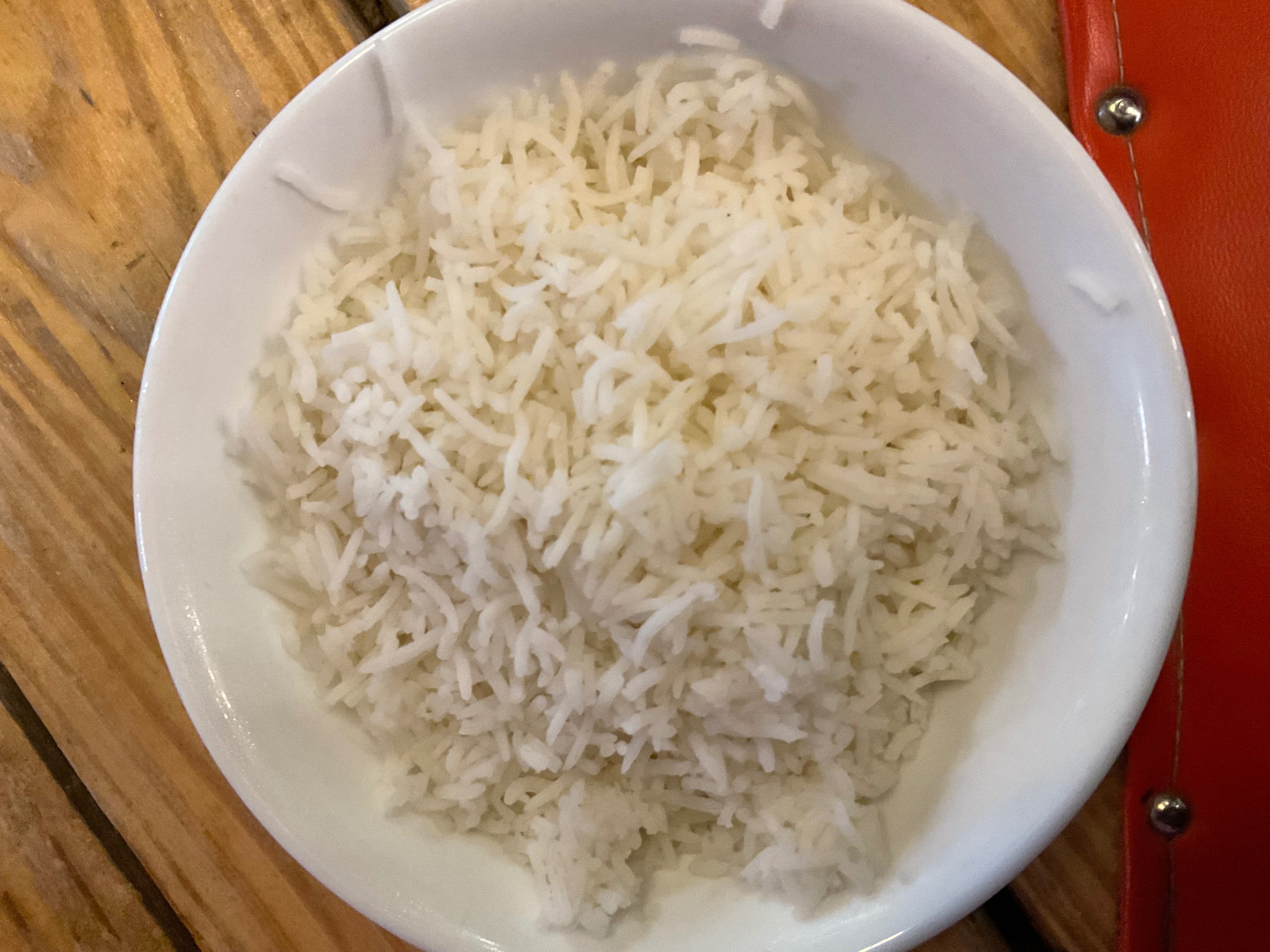 White Basmati Rice.