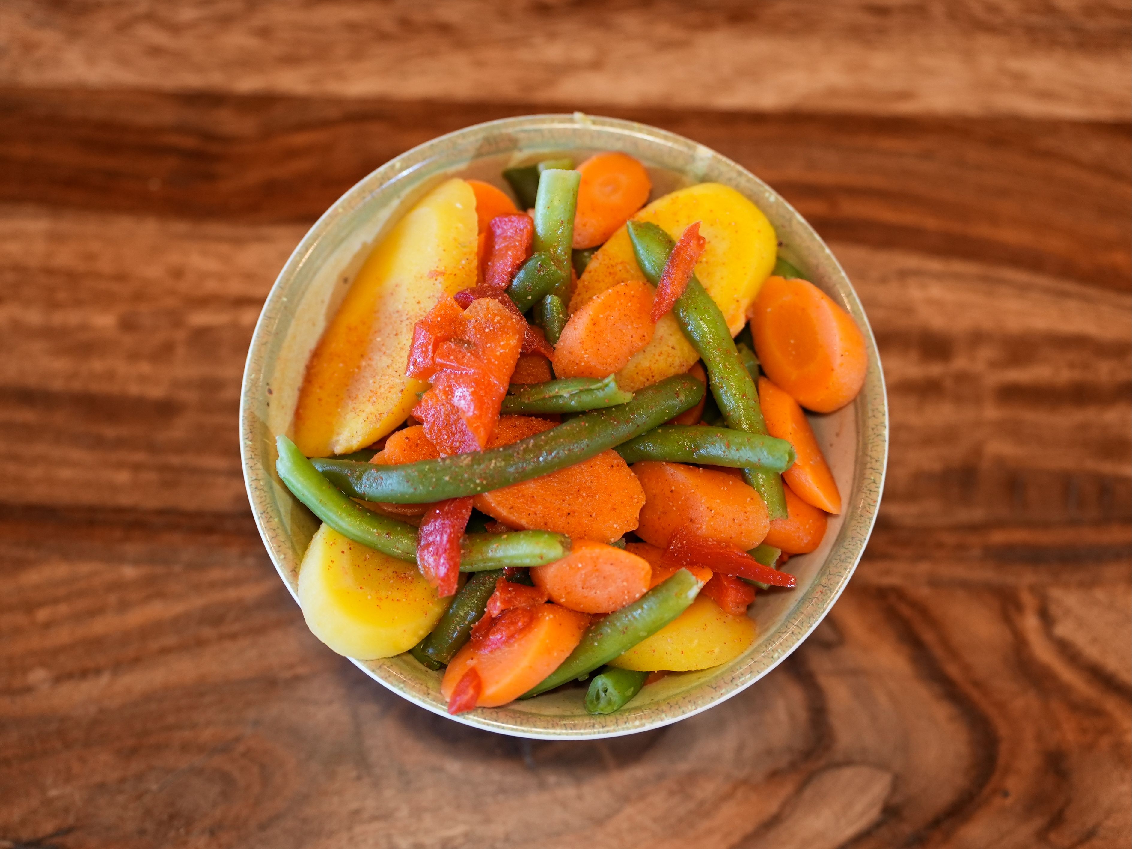 Steamed Vegetables.