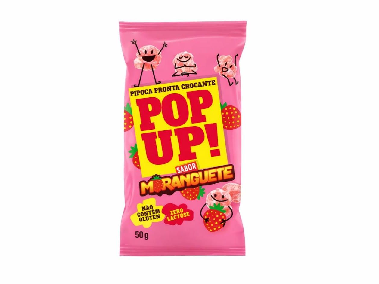 Pipoca Pop Up Morango 50g.