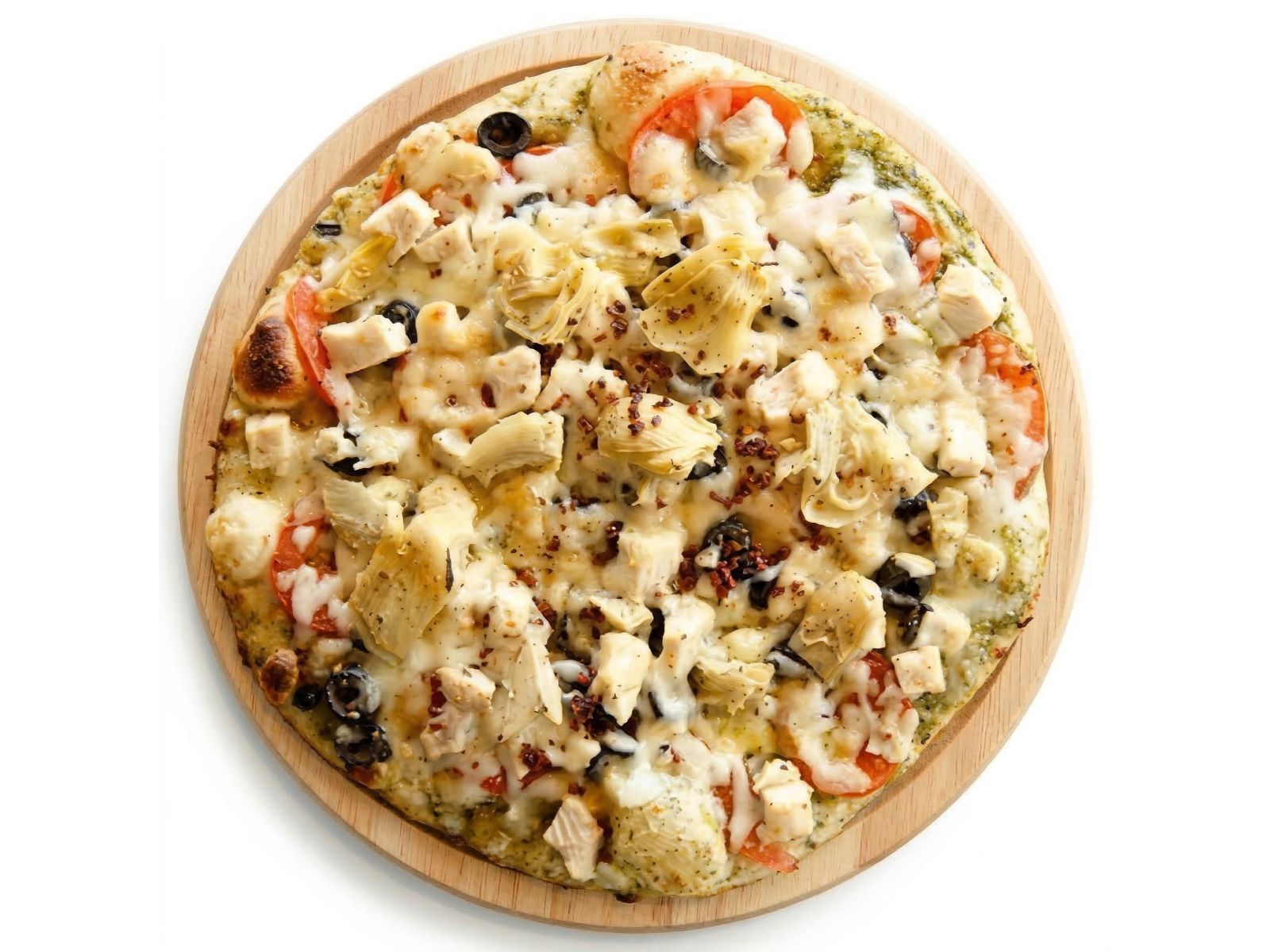 Parma Pesto Chicken Pizza.