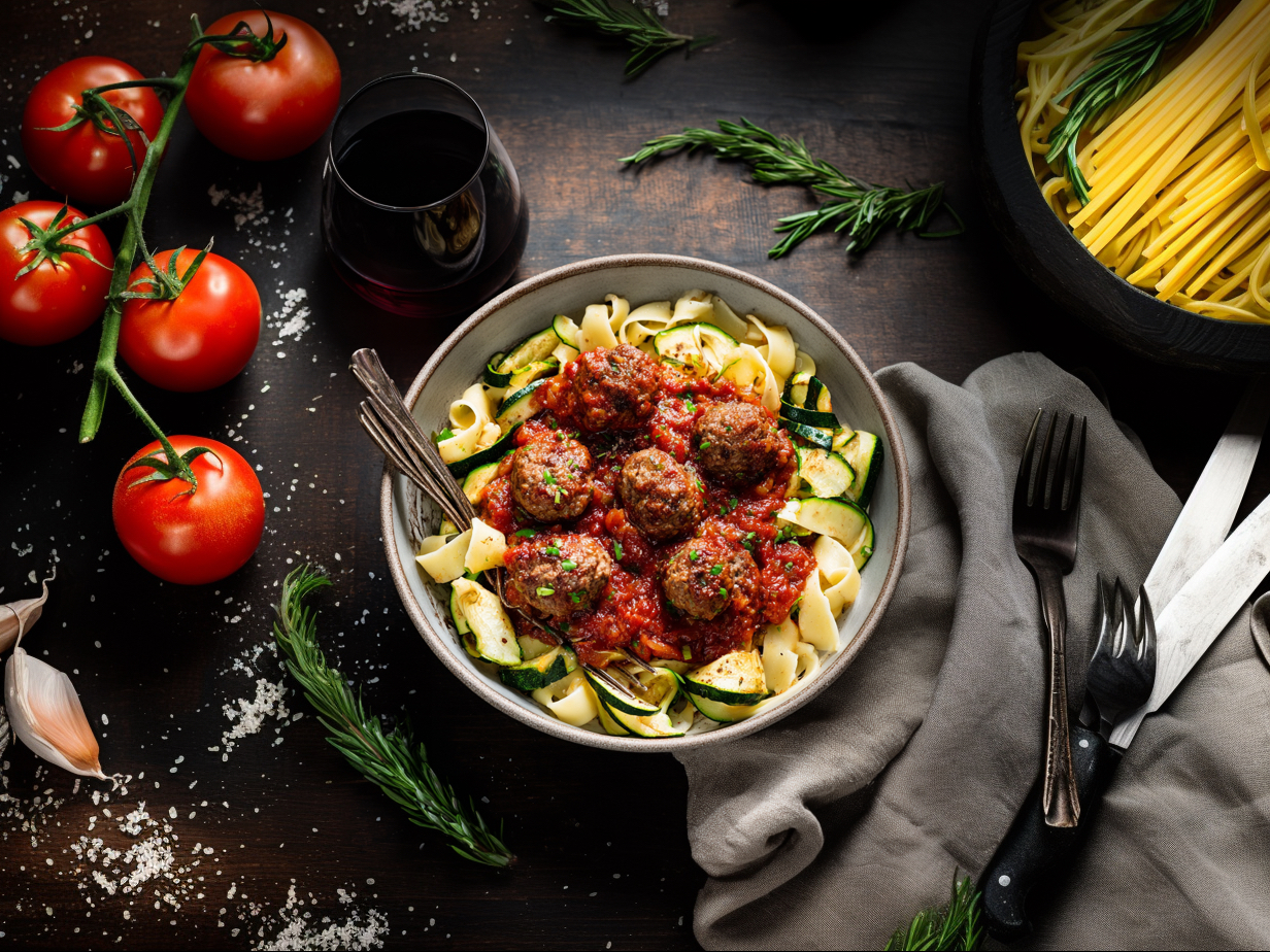 Fettuccine Meatball.