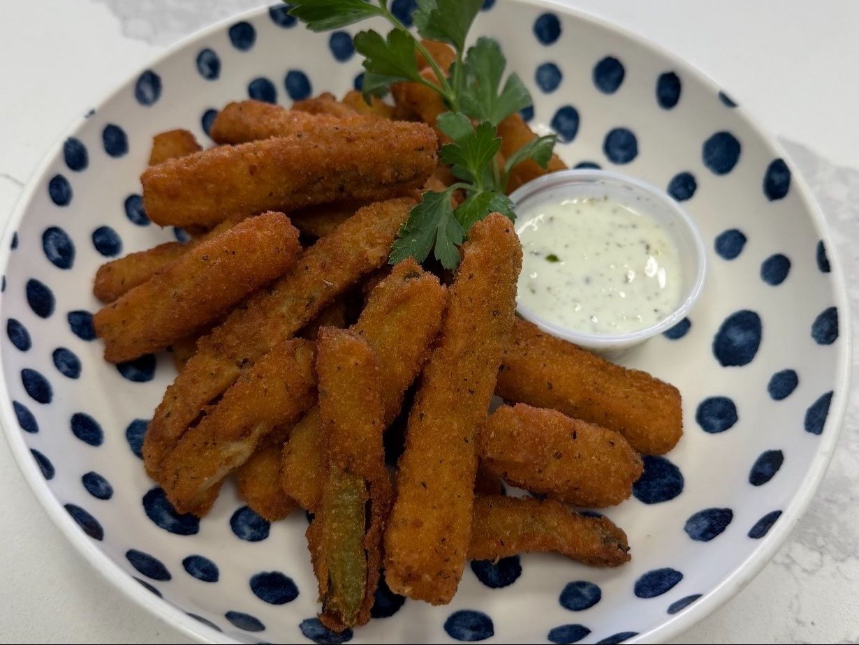 Crispy Zucchini (Vegan).