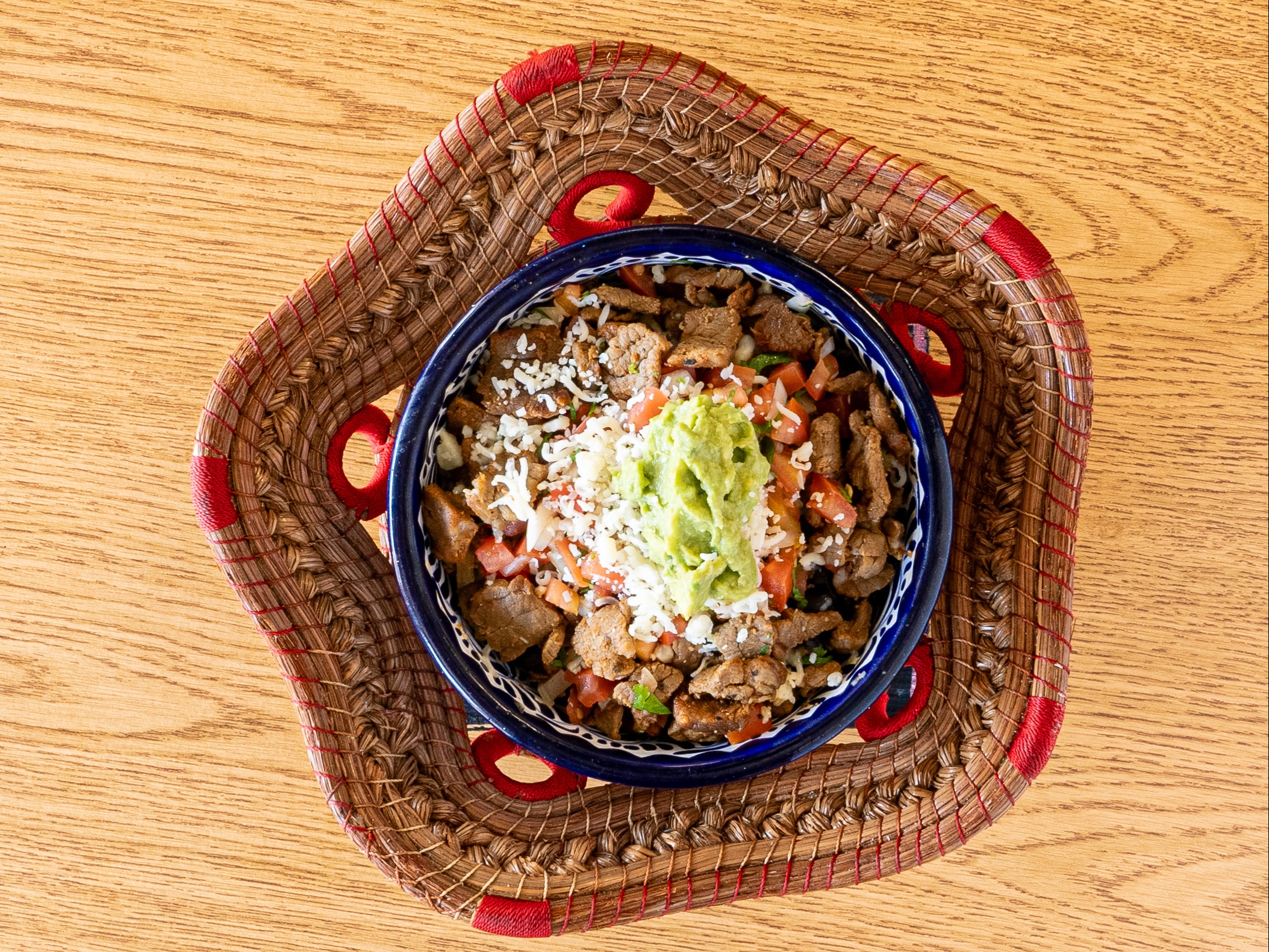 Short Ribs BBQ (pork) Burrito Bowl.