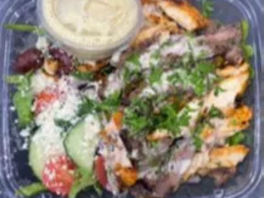 LAMB KABOB SALAD BOWL.