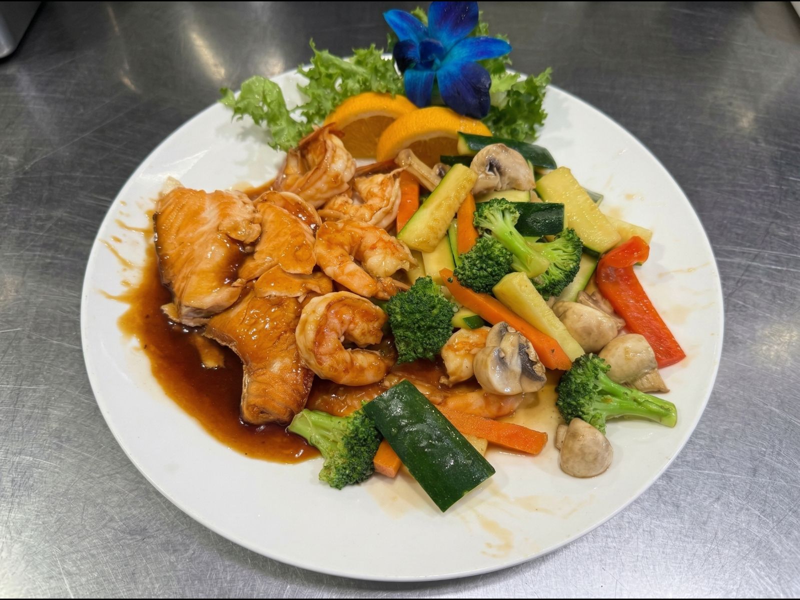 (H) Shrimp & Salmon.