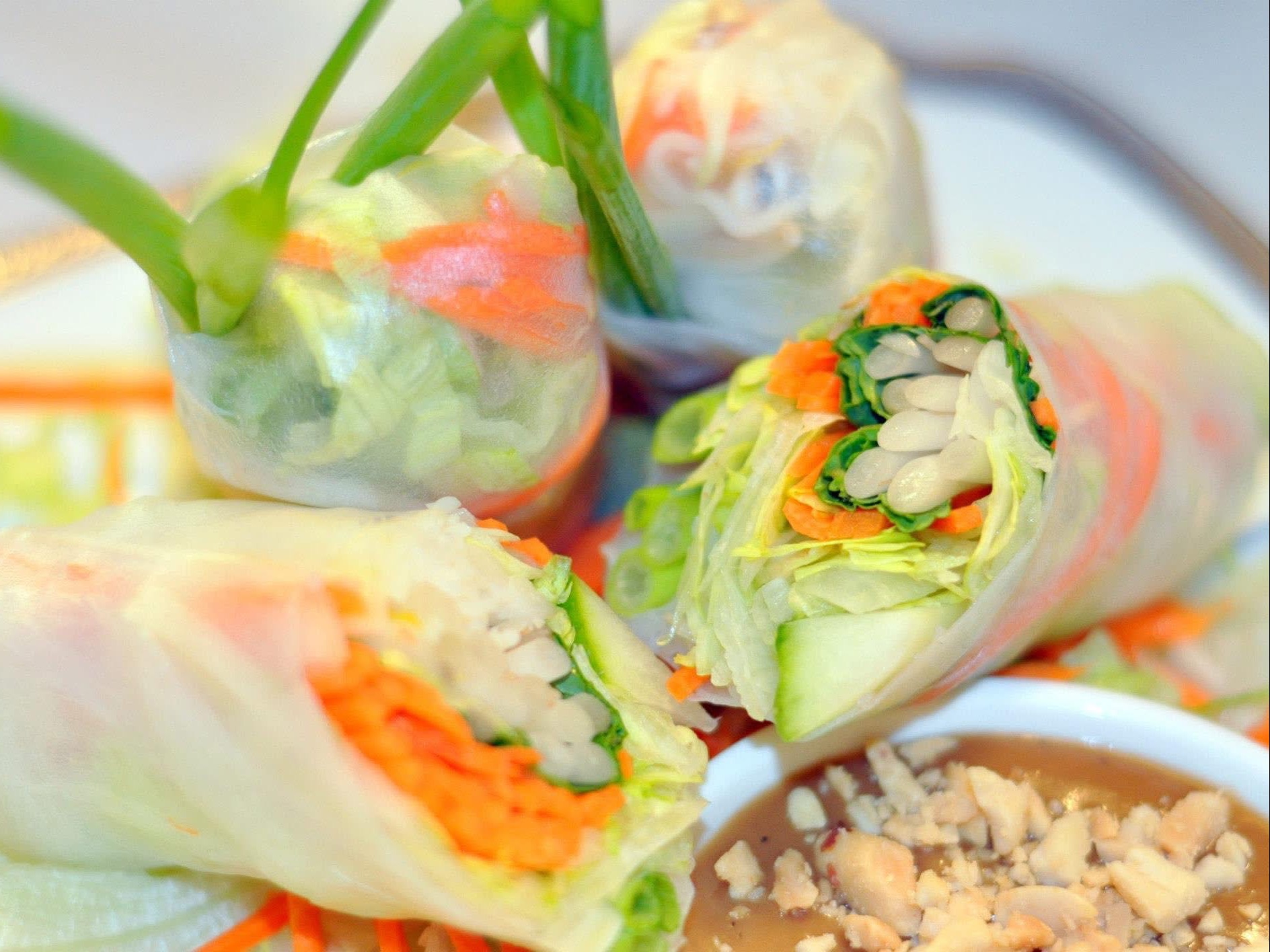 Fresh Veg Spring Rolls Party Tray 15 Rolls.