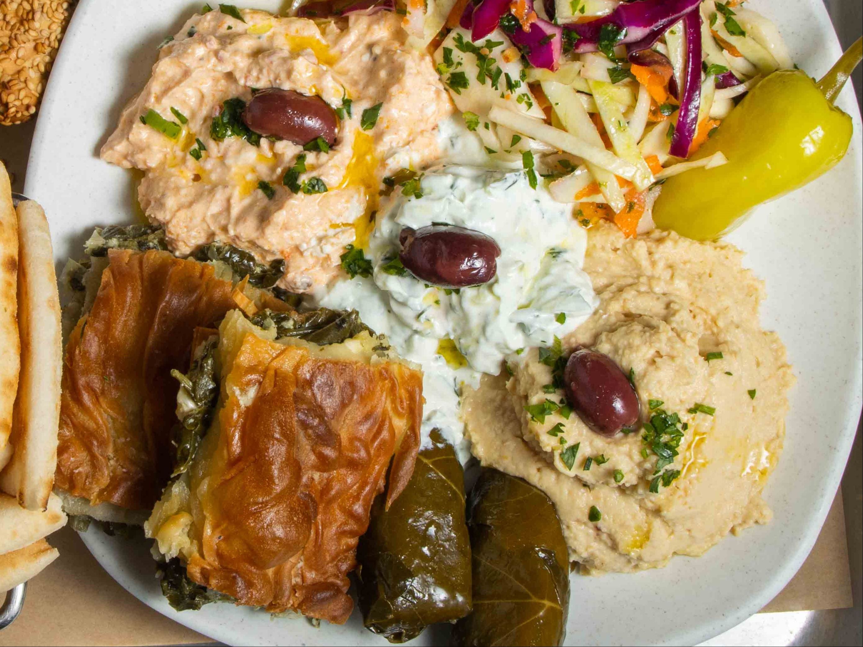 The Big Greek Mezze Platter.