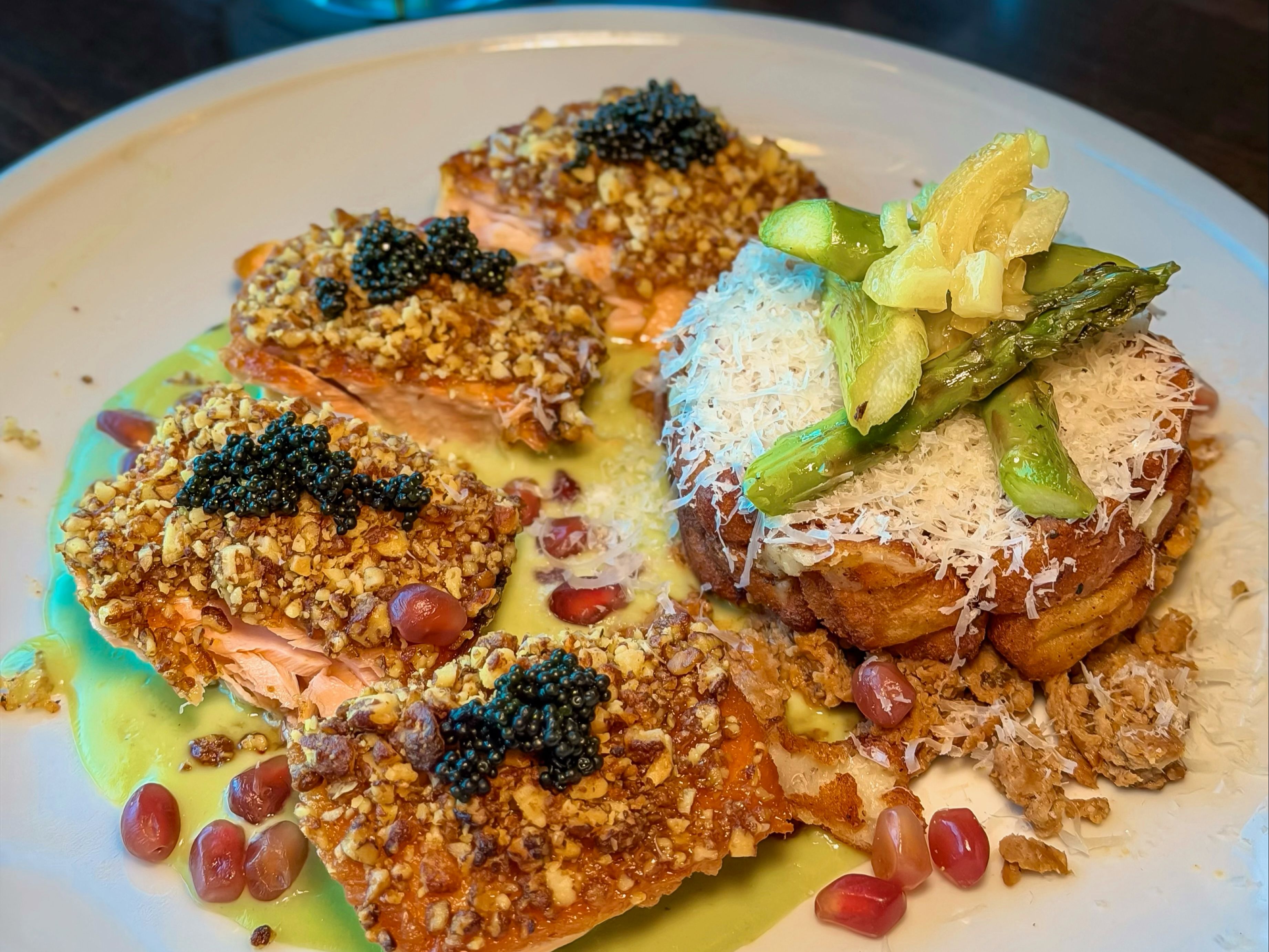Maple Pecan Salmon.