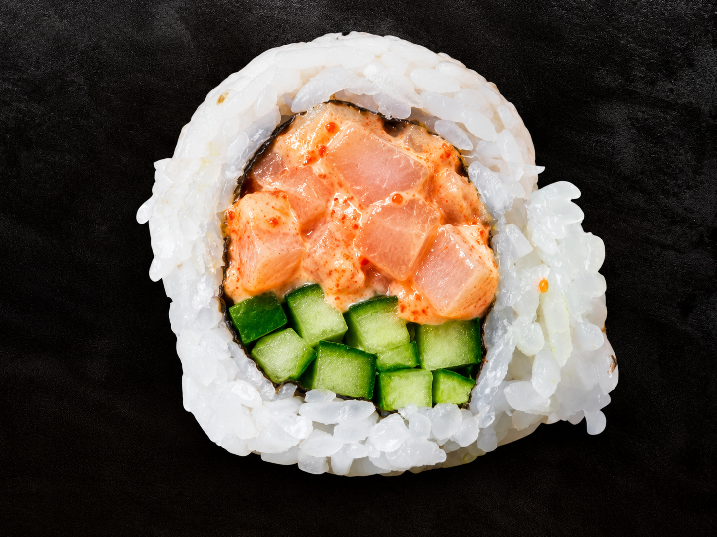 Spicy Hamachi Roll*.