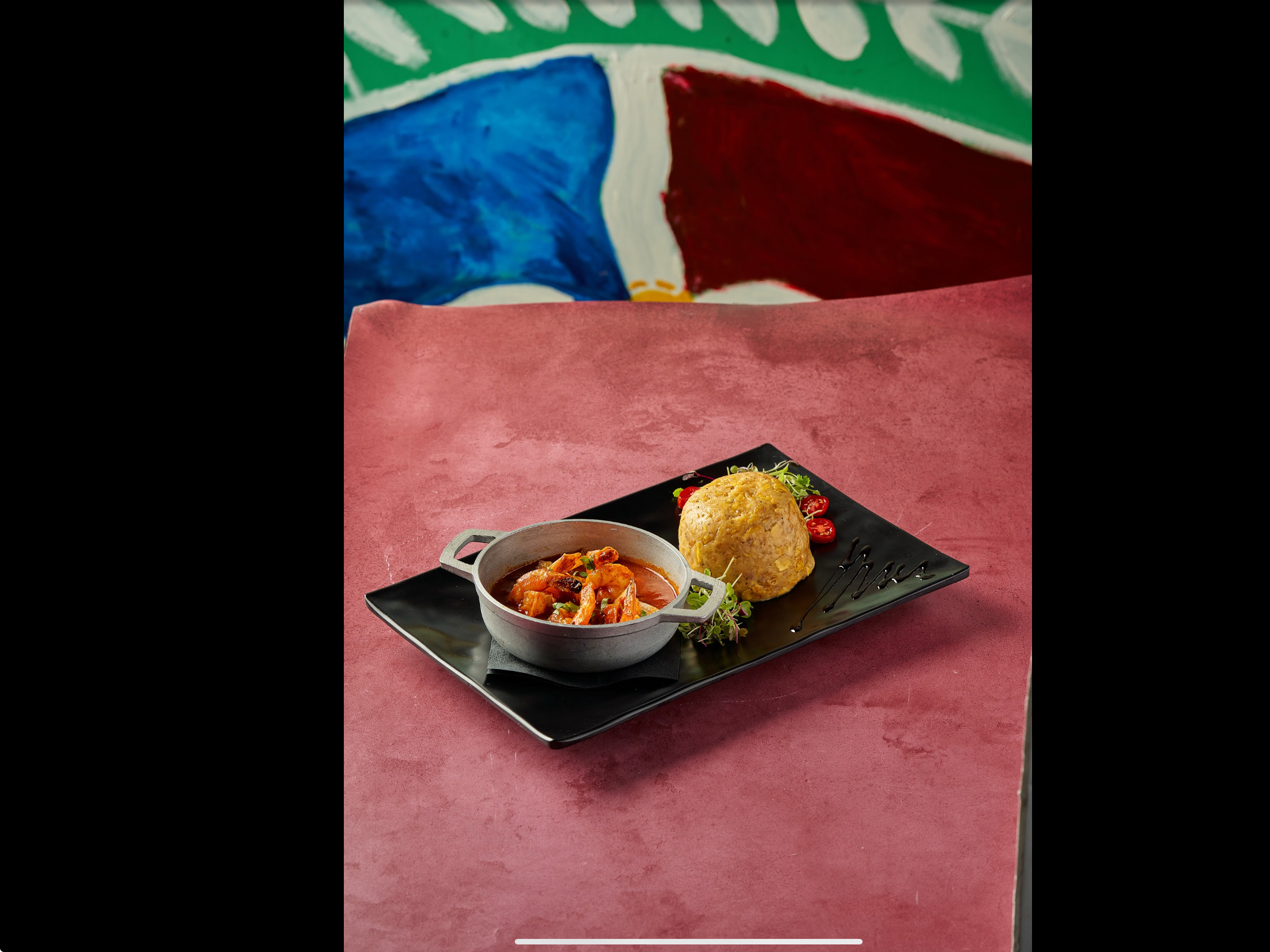 Mofongo De Camarones.