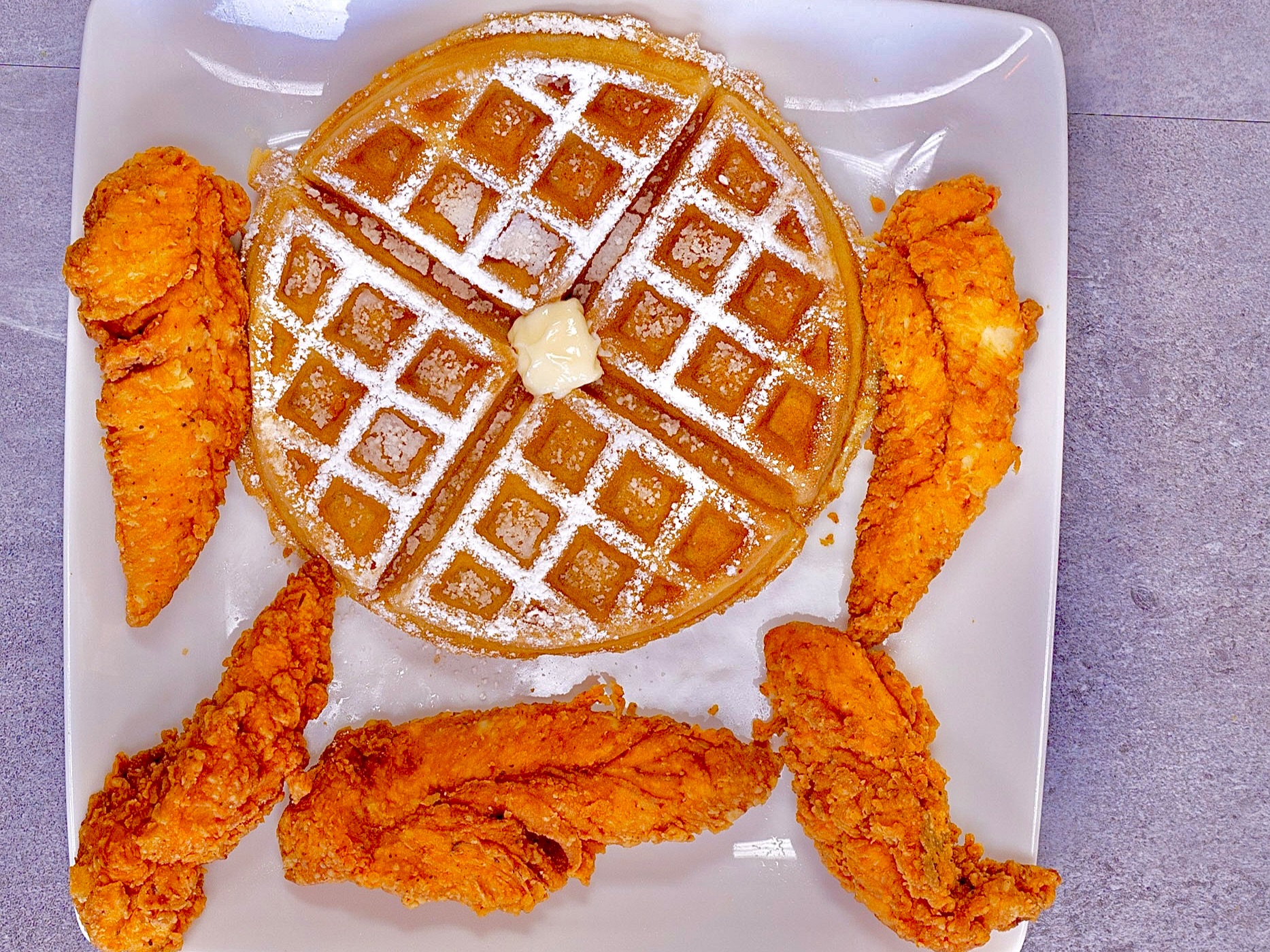 5 Tenders 1 Waffle.